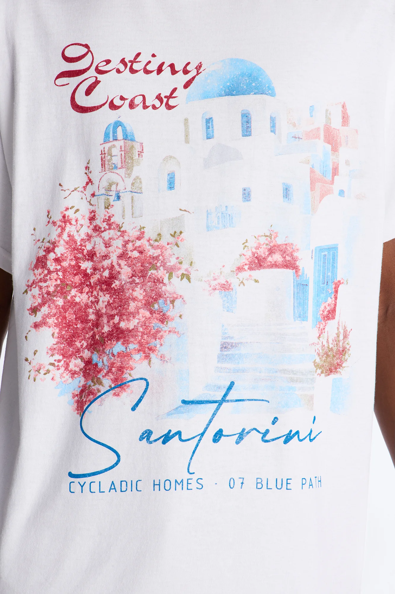 Destiny Coast Oversized Short Sleeve Tee - White - Image 3