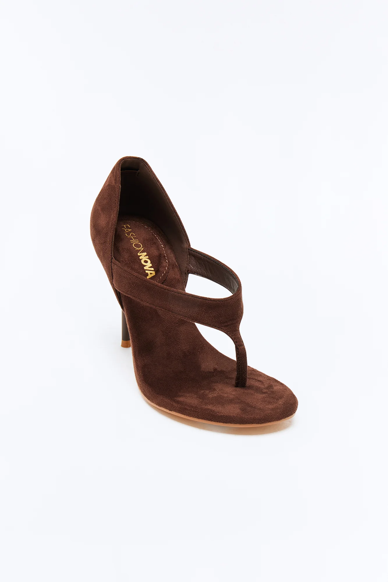 Devy Thong Stiletto Heels - Chocolate - Image 2