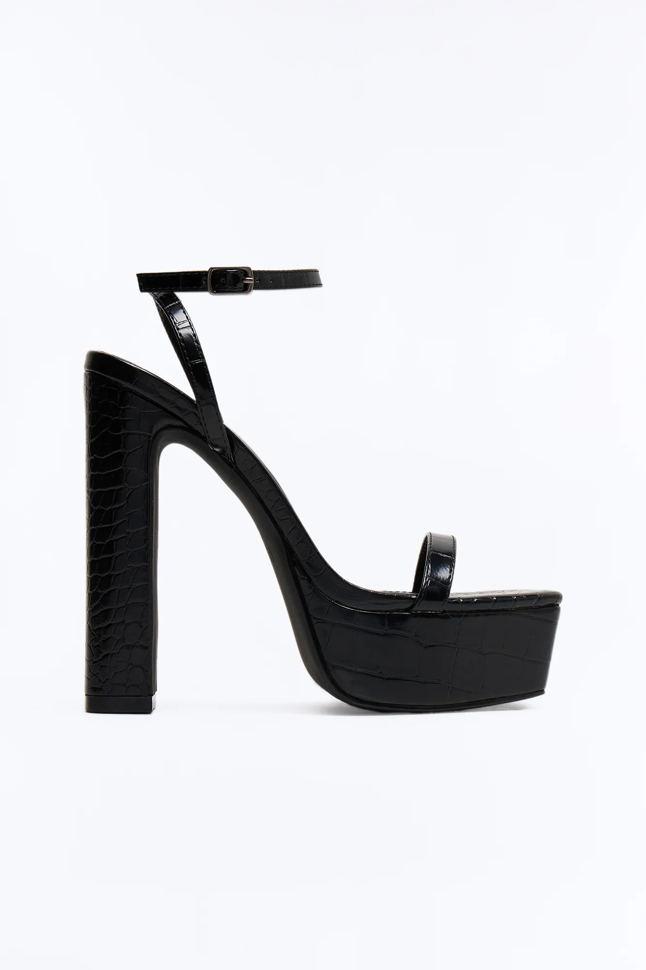 Deya Ultra Platform Heels - Black