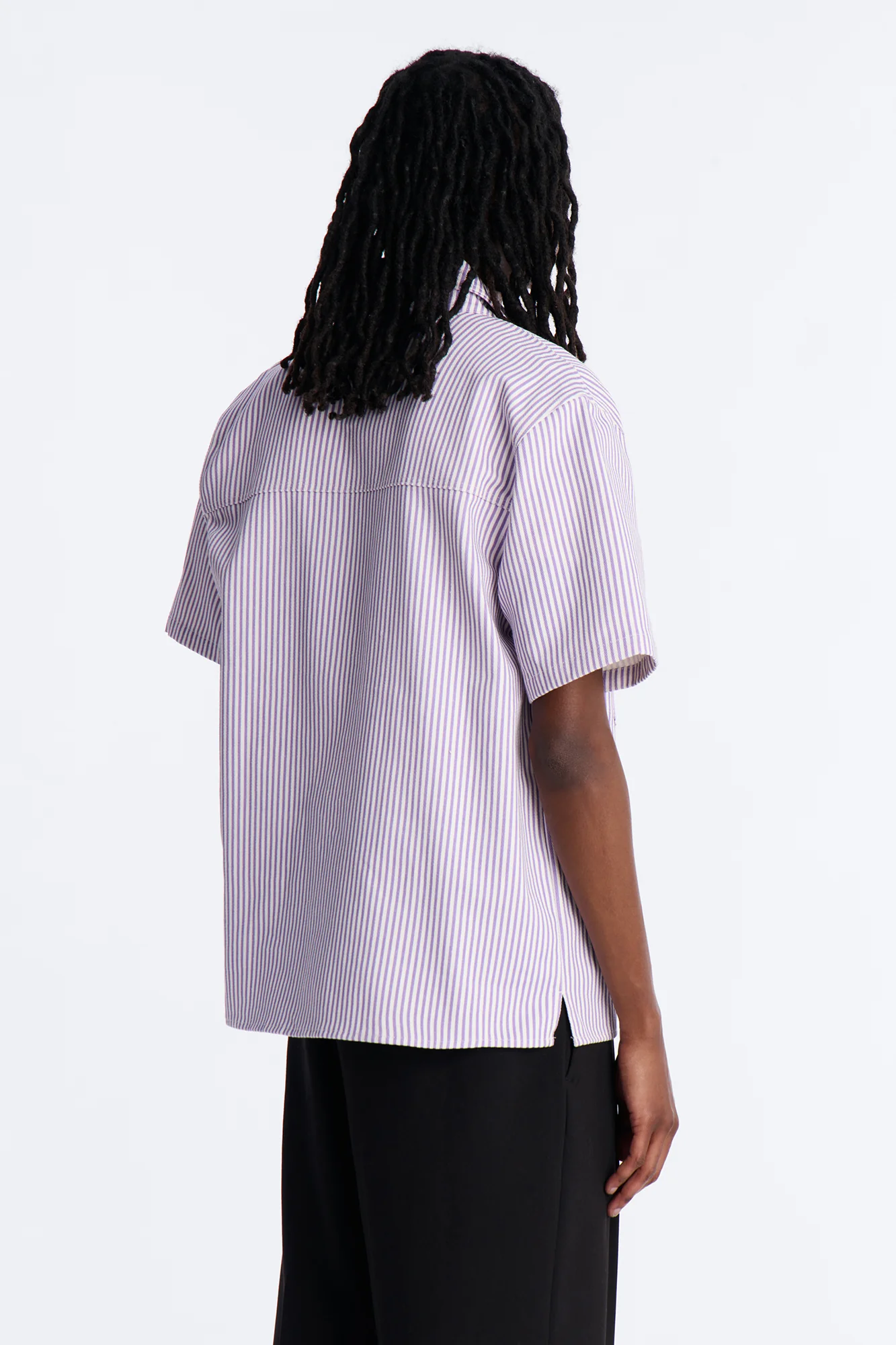 Diamante Trim Mechanic Shirt - Purple - Image 4