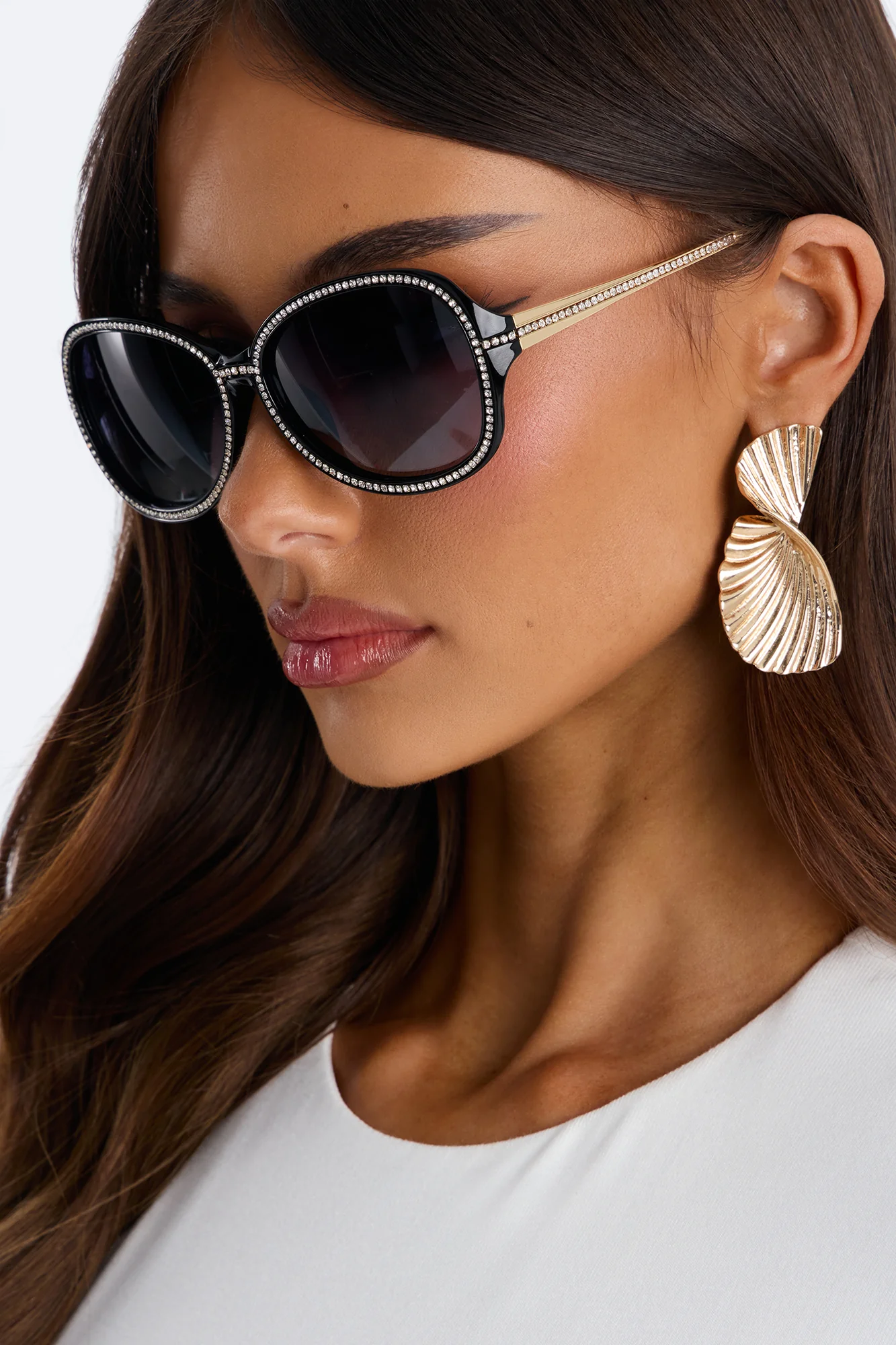 Diamond Daze Sunglasses - Black - Image 2