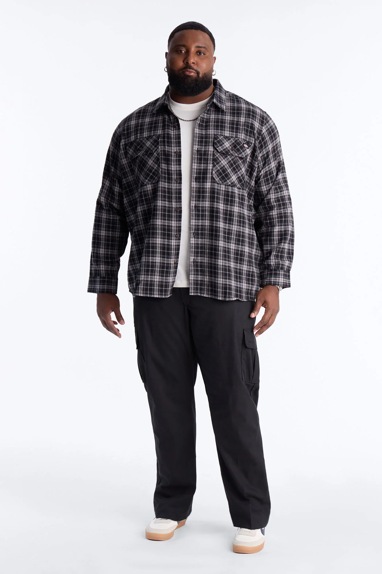 Dickies Flannel Work Shirt - Black - Image 7