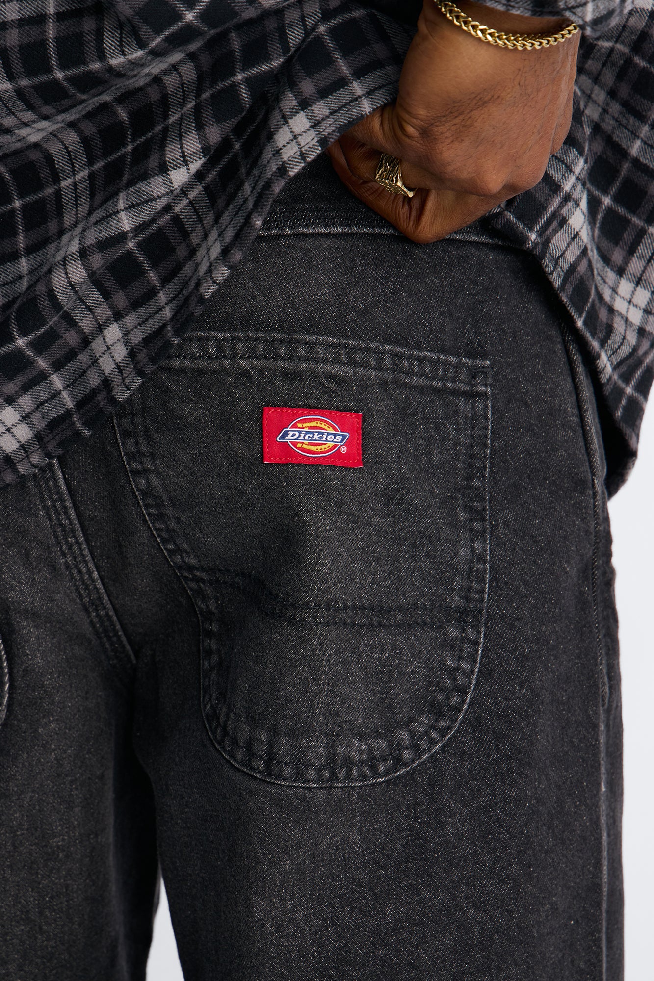 Dickies Relaxed Straight Jean - Black Wash - Image 5