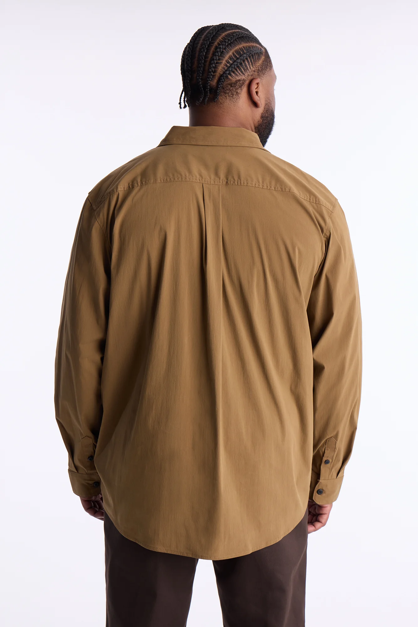 Dickies Utility Long Sleeve Work Shirt - Brown - Image 8