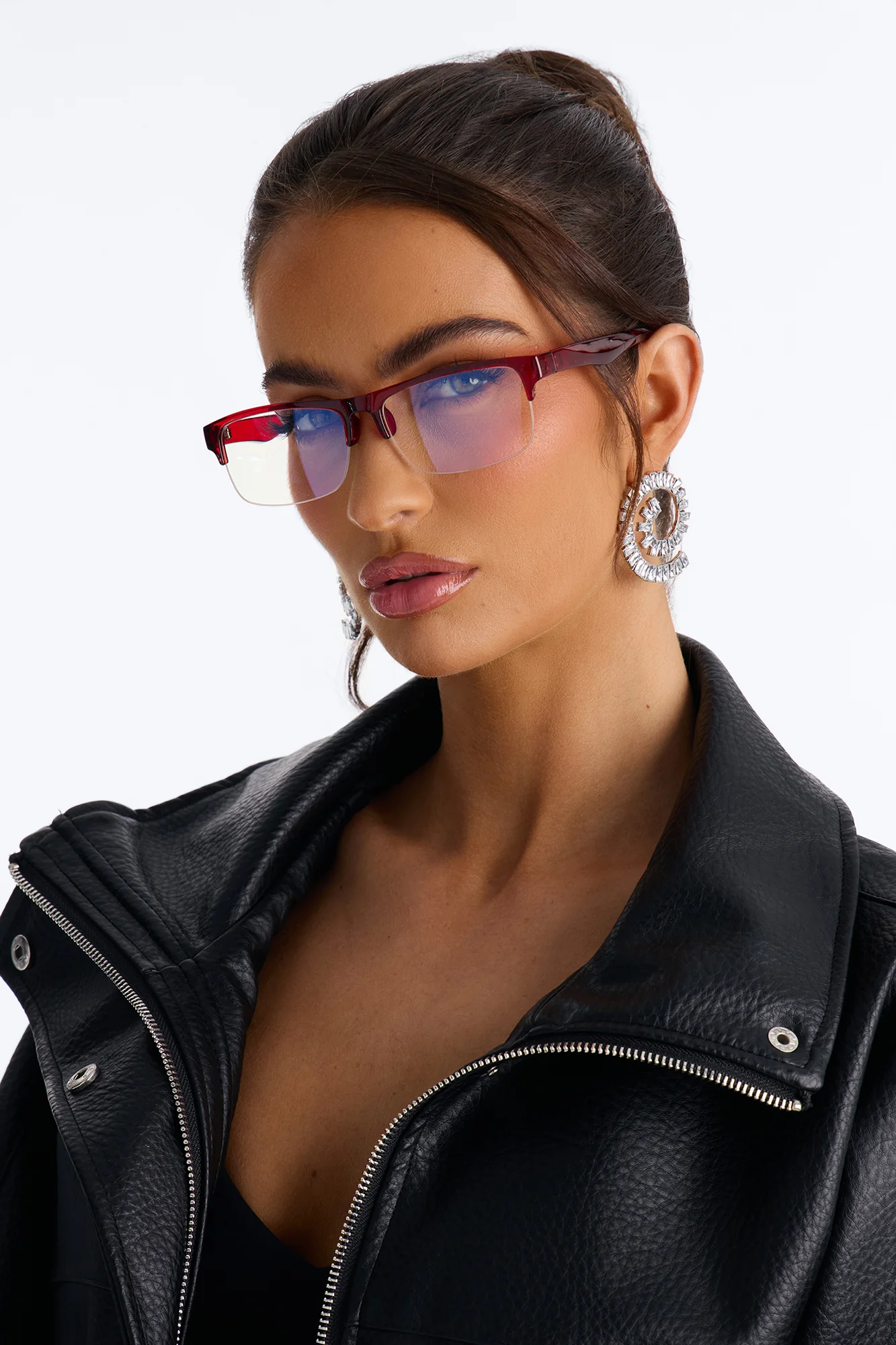 Digital Diva Blue Light Glasses - Red