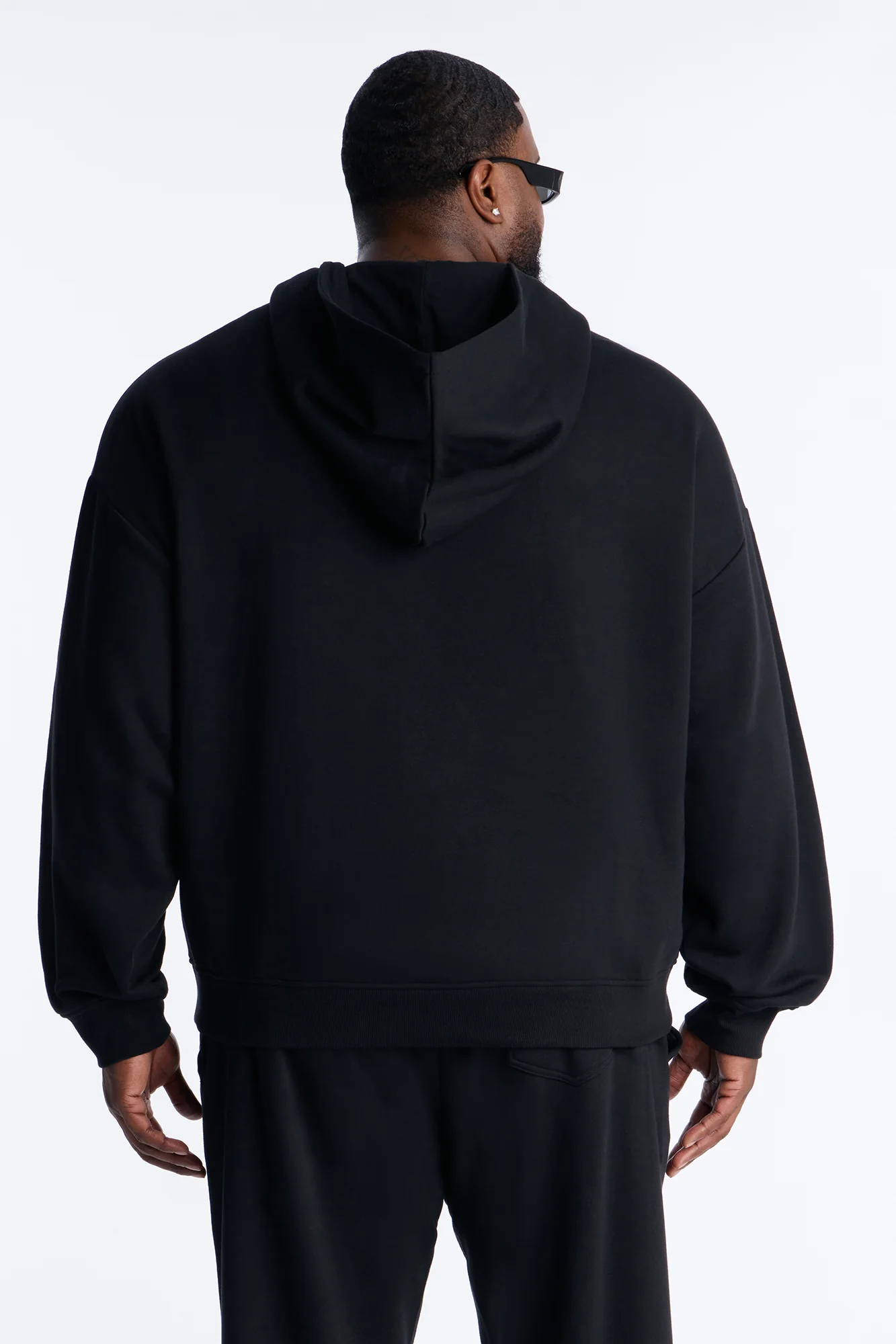 Dime Rhinestone Pearl Oversized Hoodie - Black - Image 7