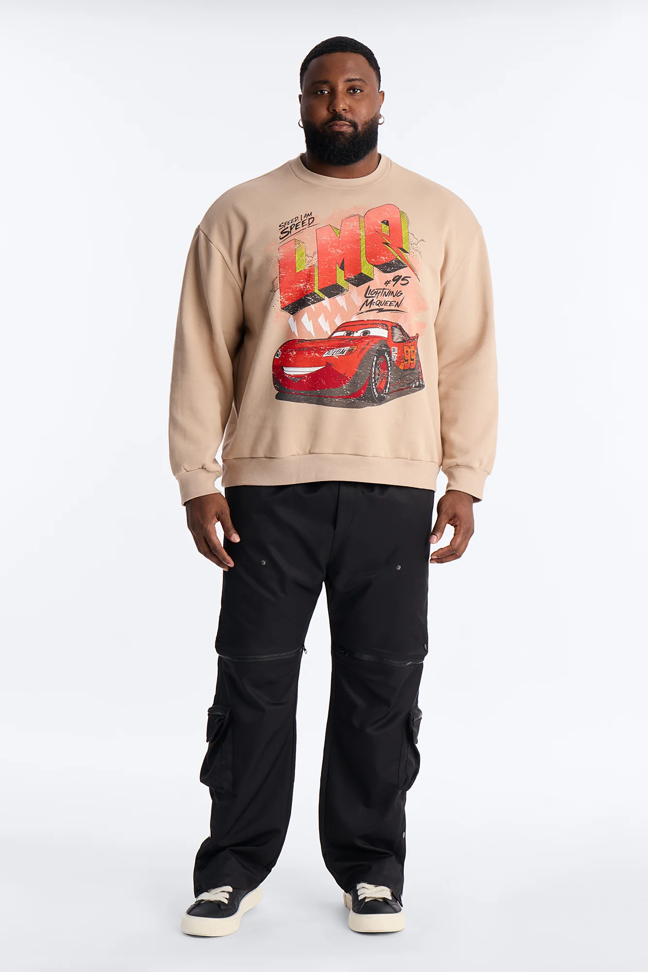Disney Cars LMQ 95 Racer Crew Neck Sweatshirt - Tan - Image 6