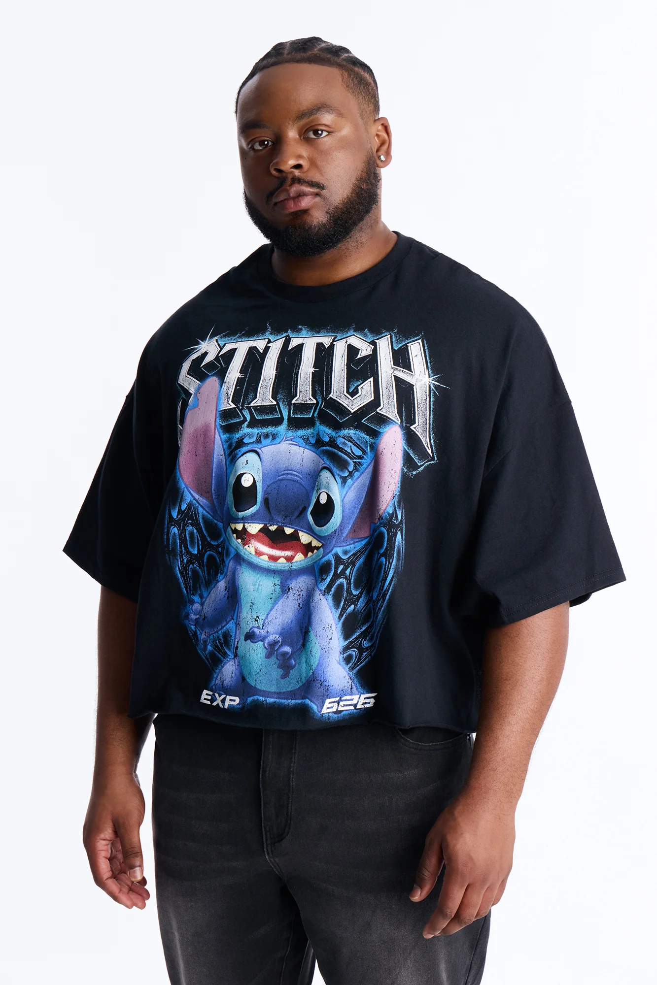 Disney Stitch Short Sleeve Tee - Black - Image 5