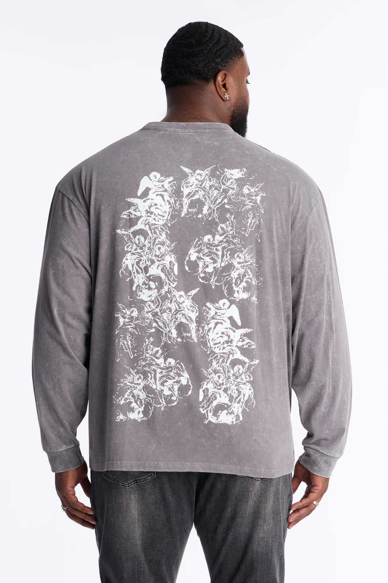 Divine Messenger Long Sleeve Tee - Charcoal - Image 8