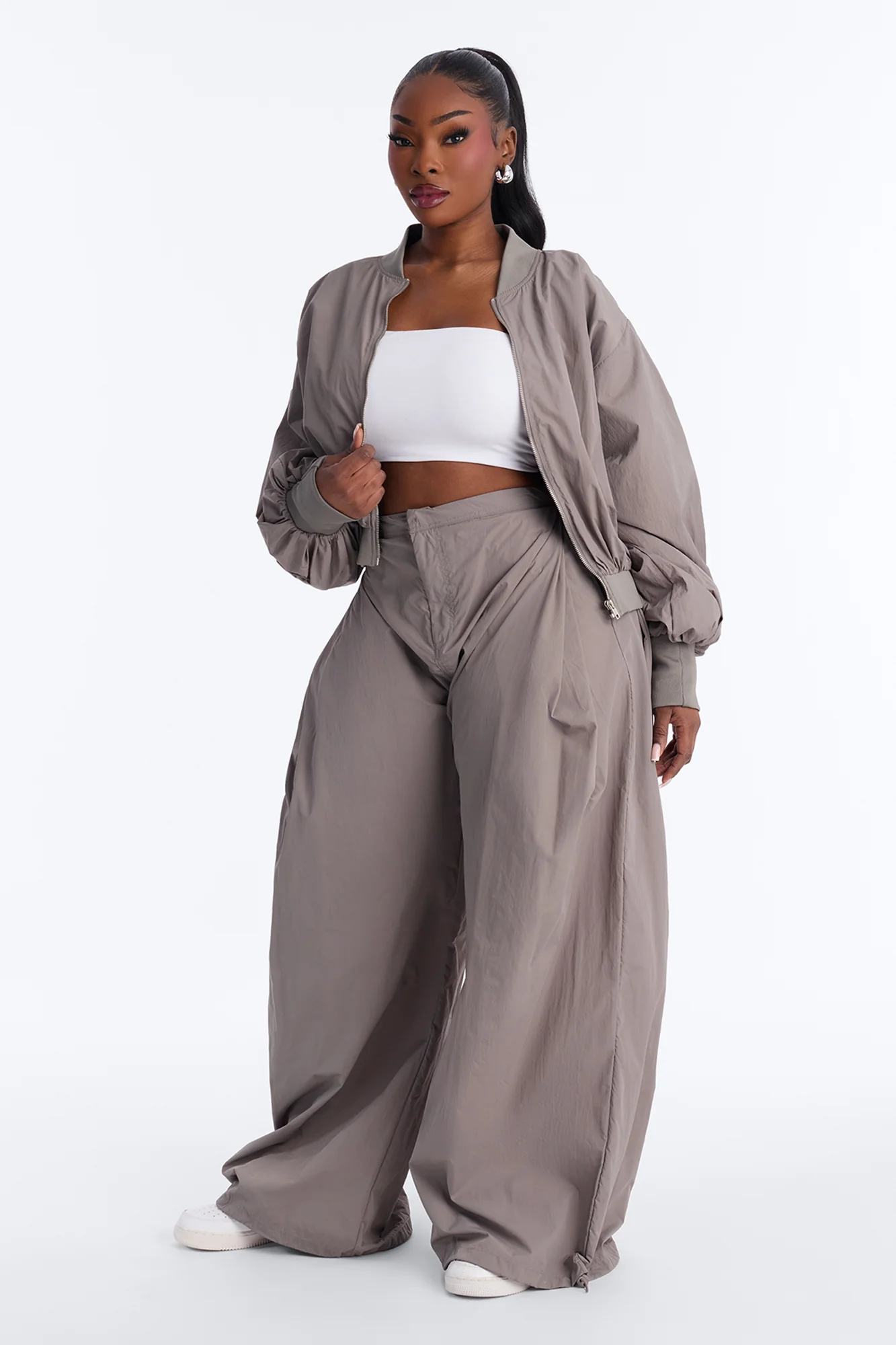 Do Not Disturb Mode Windbreaker Jacket - Grey - Image 6