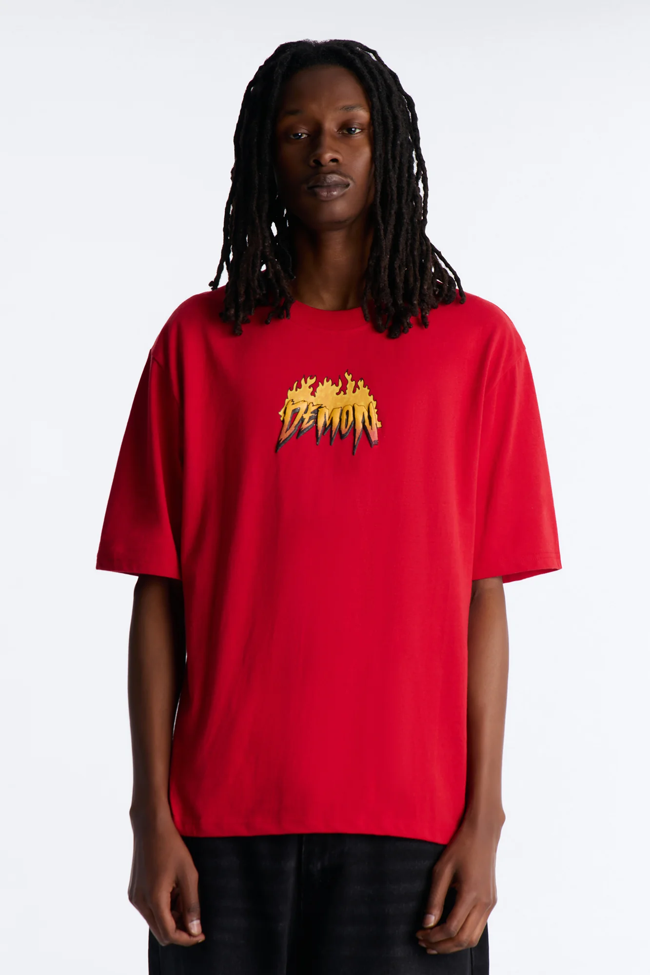 Dodge Demon Give Chase Short Sleeve Tee - Red - Image 4