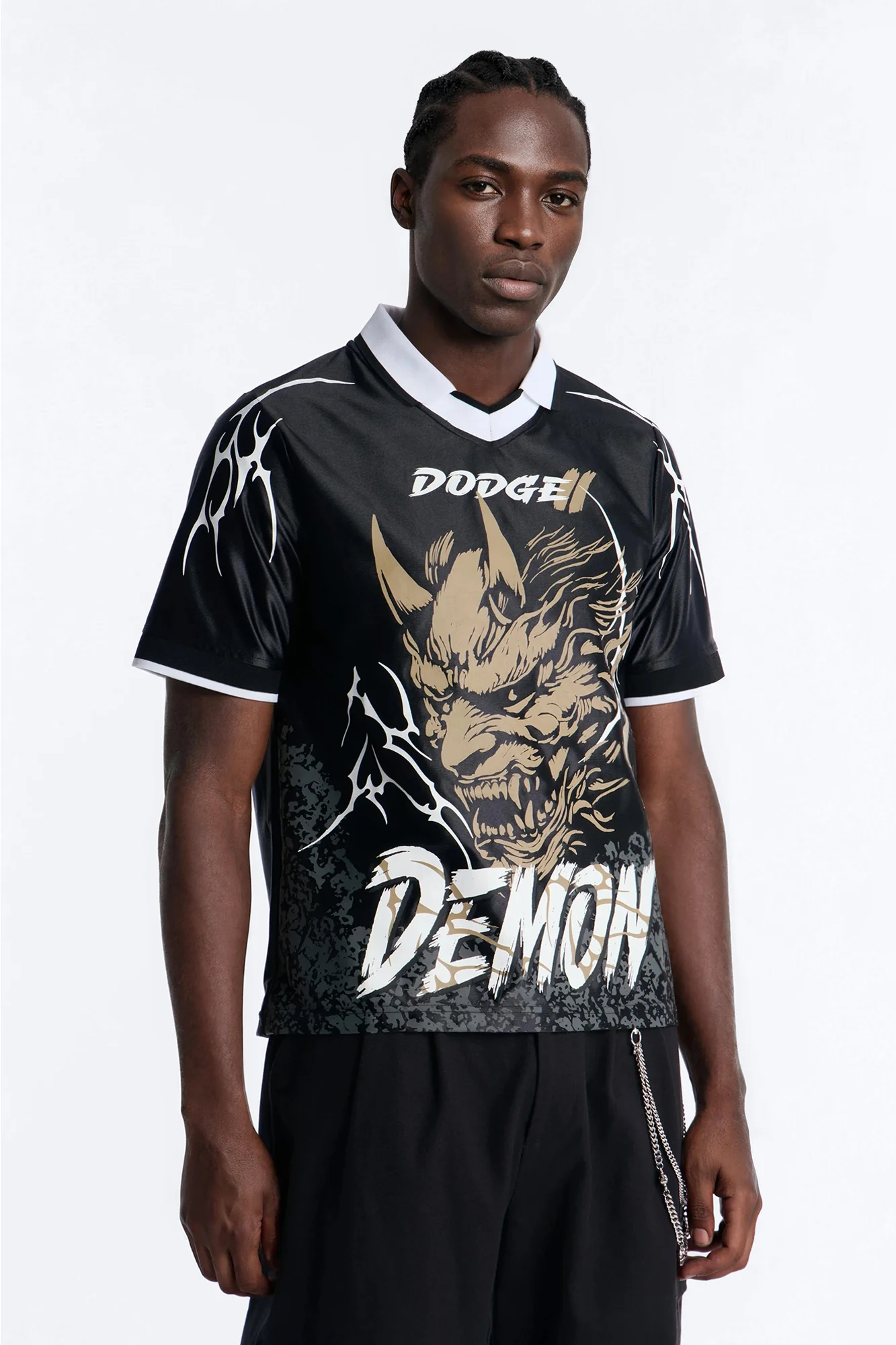 Dodge Demon Soccer Jersey Tee - Black