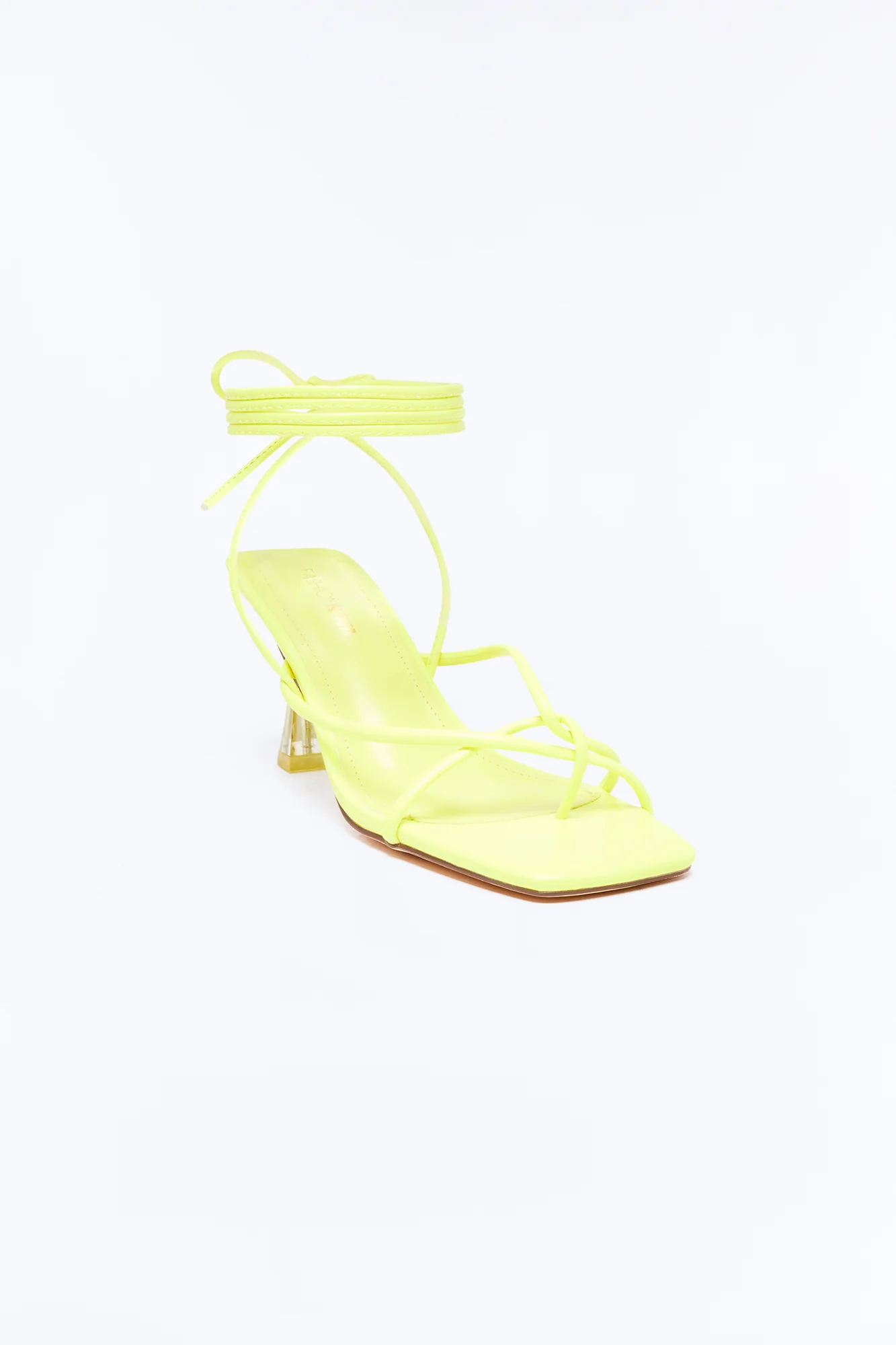 Dodie Wrap Up Heels - Yellow - Image 2