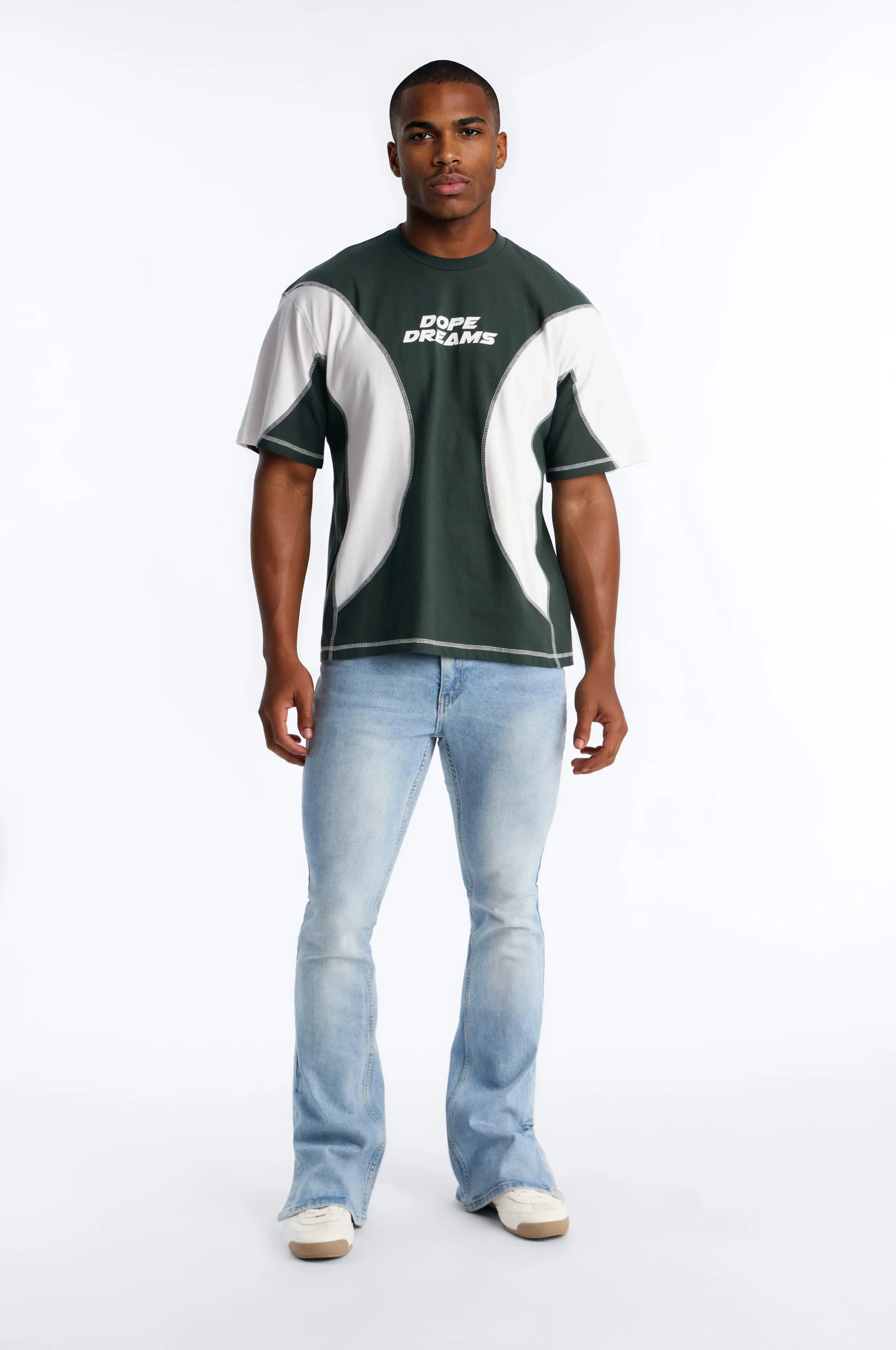 Dope Dreams Color Block Jersey - Green - Image 2