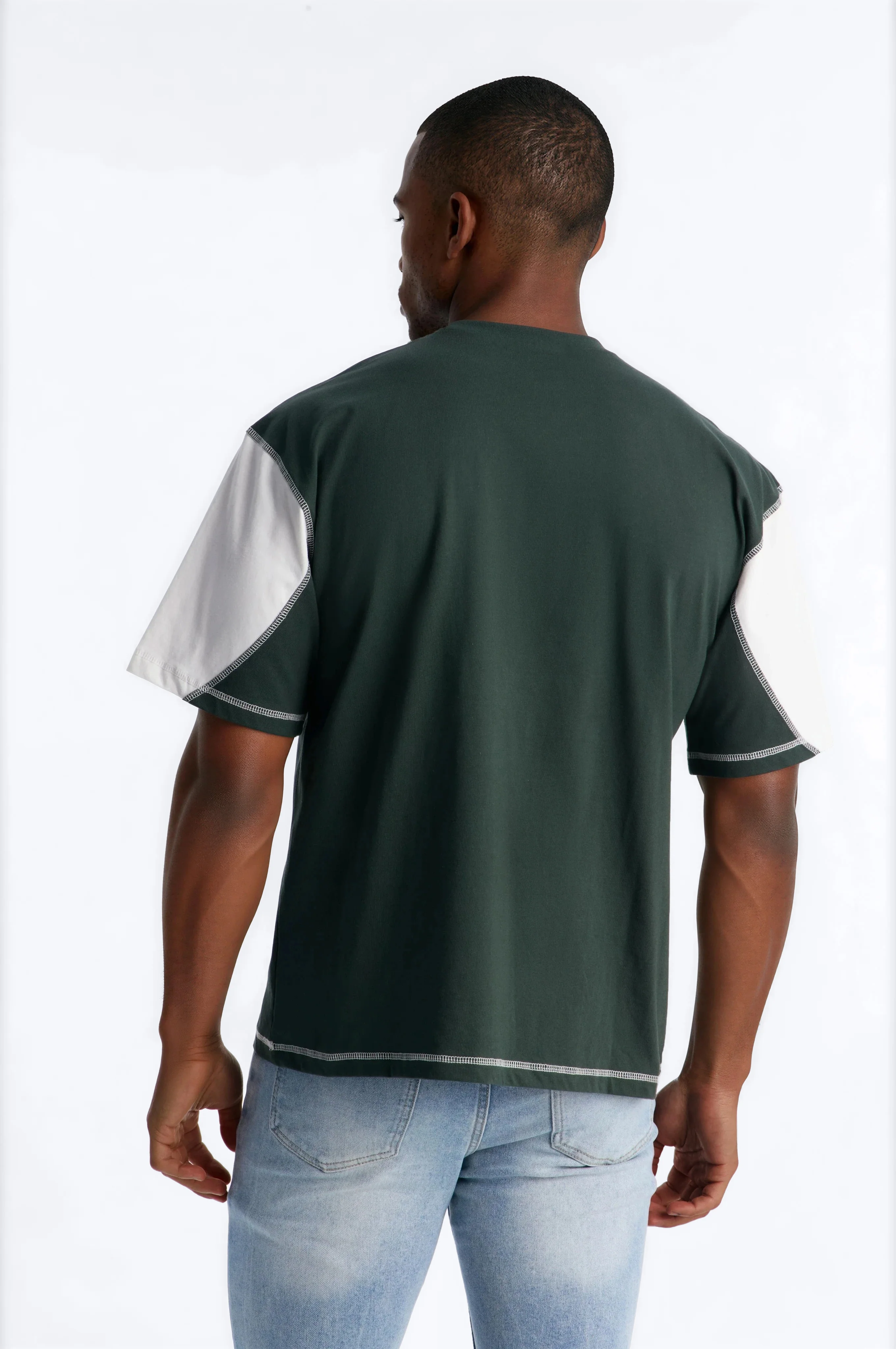Dope Dreams Color Block Jersey - Green - Image 3