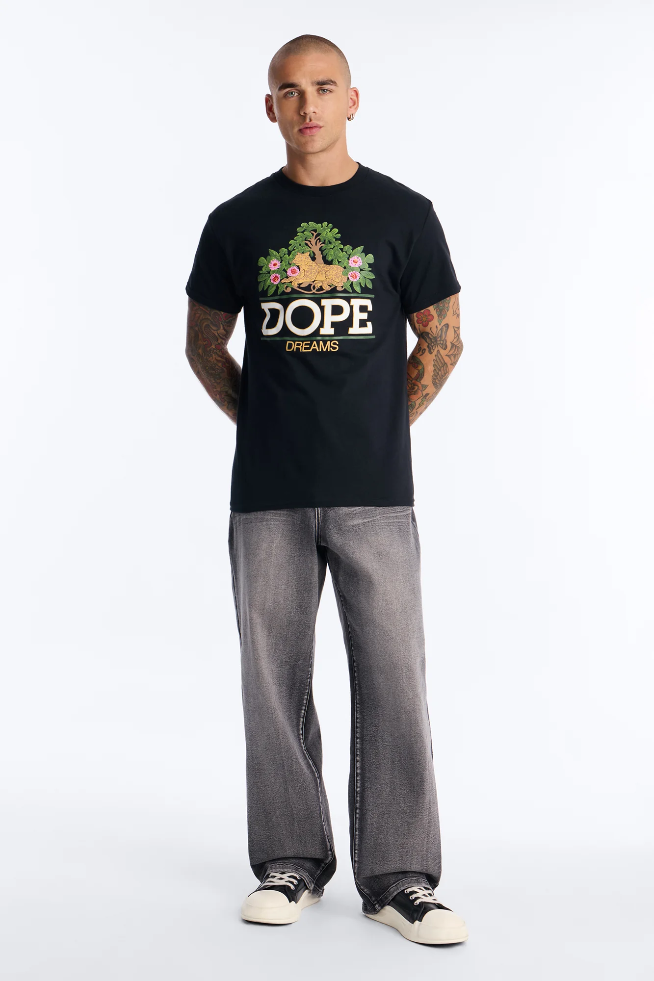 Dope Dreams Short Sleeve Tee - Black - Image 2