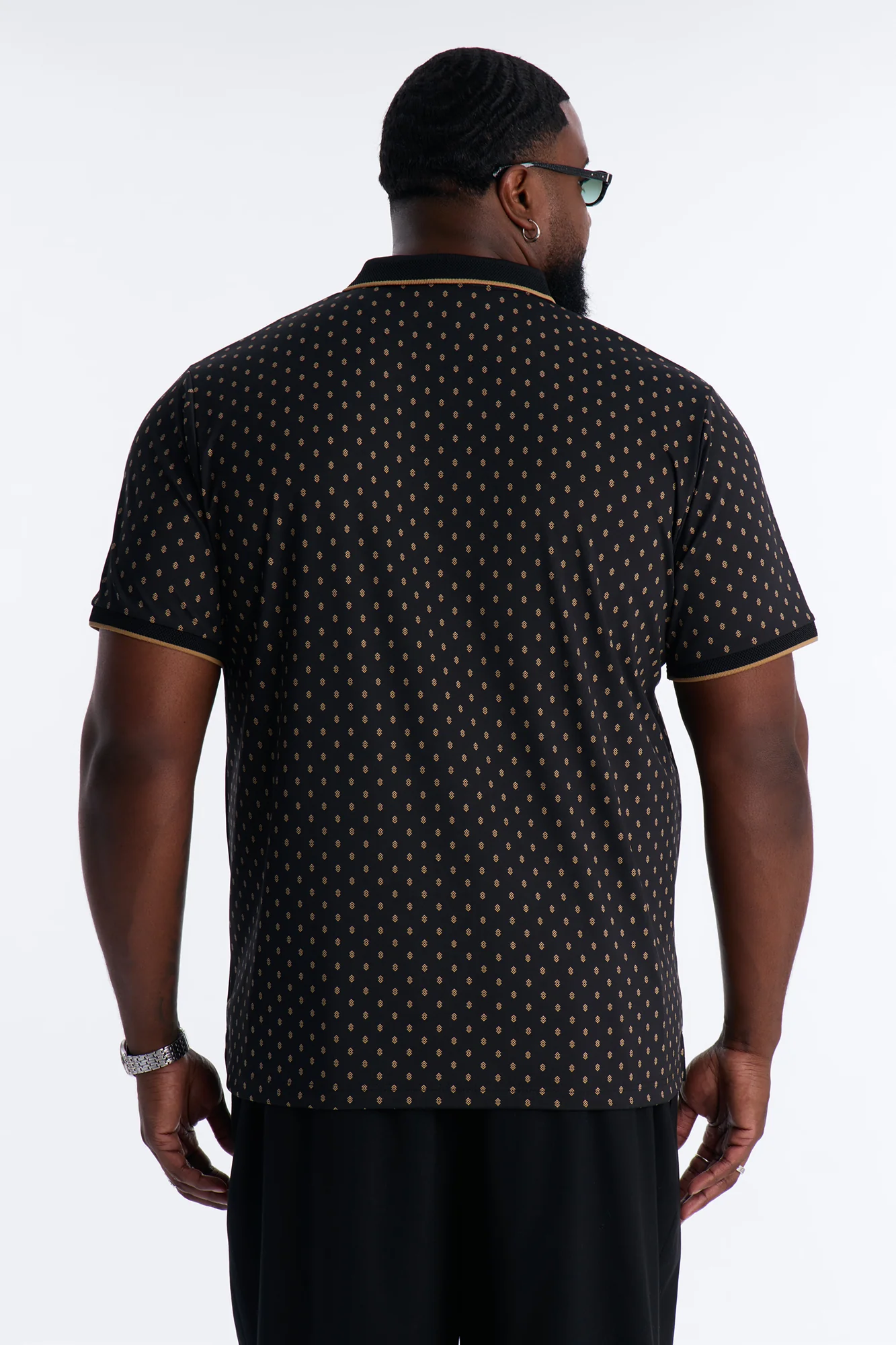 Dotted Atelier Polo - Black/Gold - Image 8