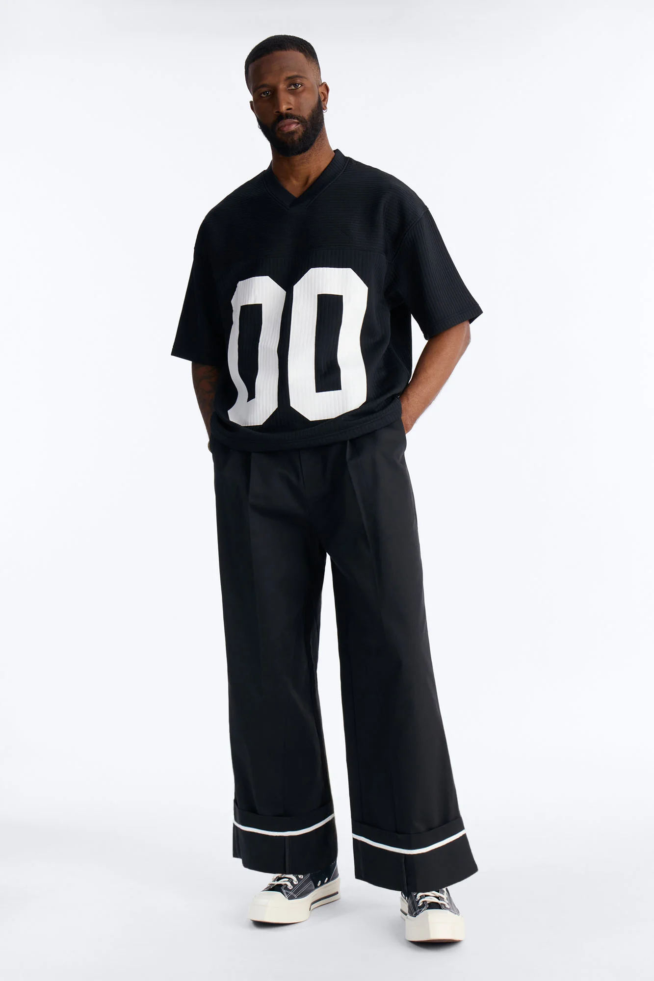 Double 0 Short Sleeve Jersey - Black - Image 2