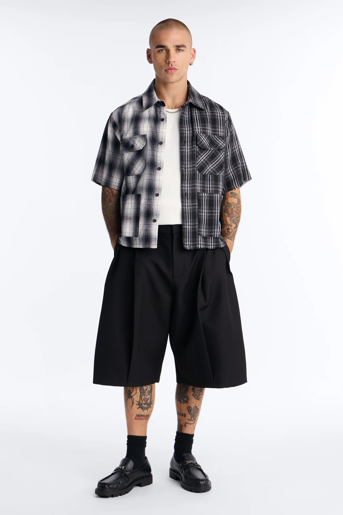 Doubletake Plaid Button Up Shirt - Black/combo - Image 2