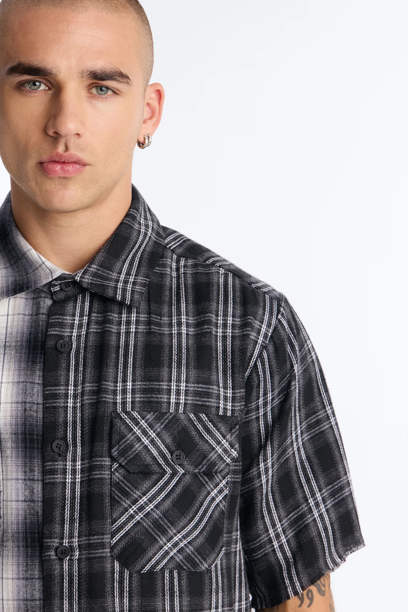 Doubletake Plaid Button Up Shirt - Black/combo - Image 3