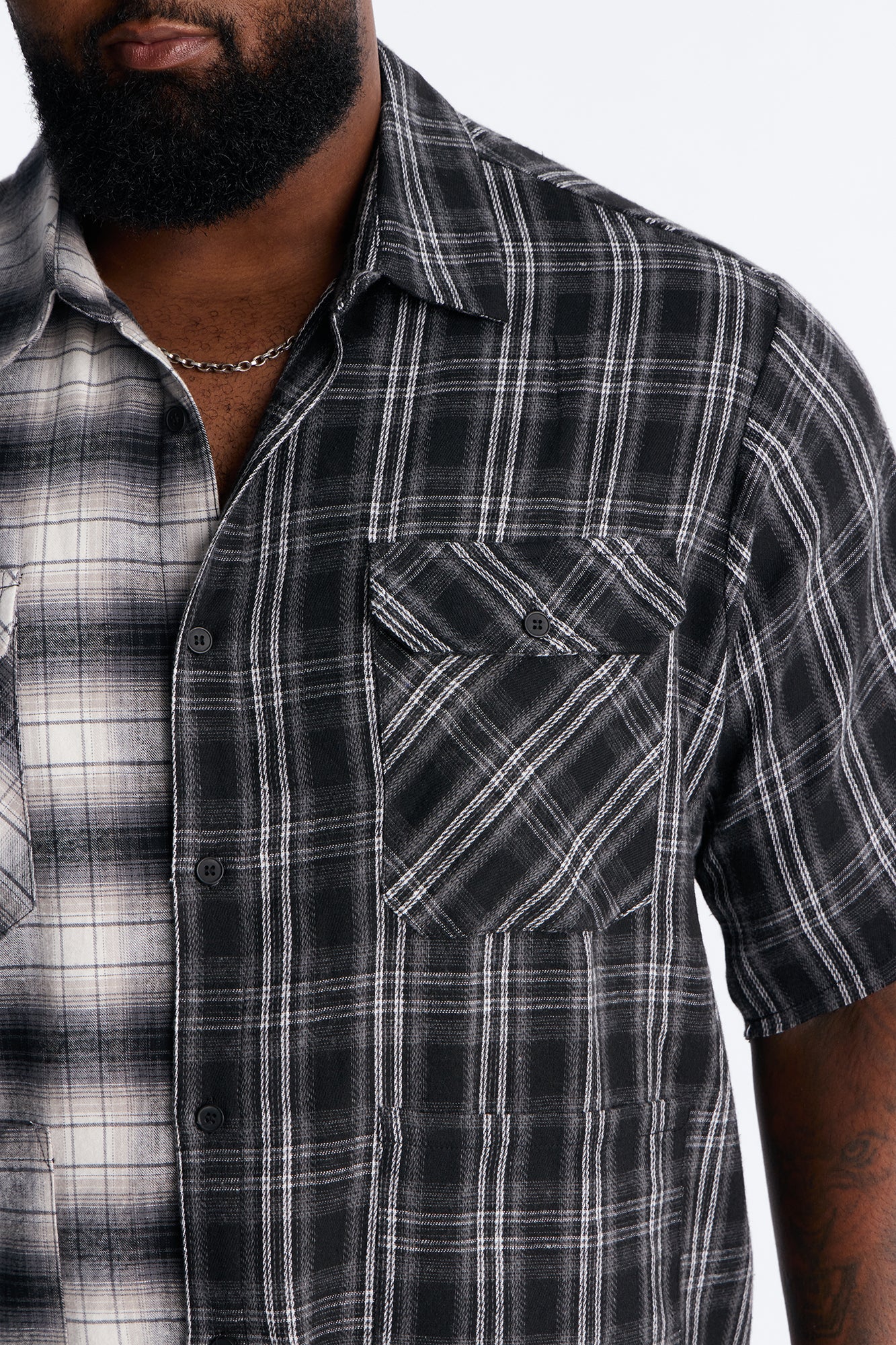 Doubletake Plaid Button Up Shirt - Black/combo - Image 7