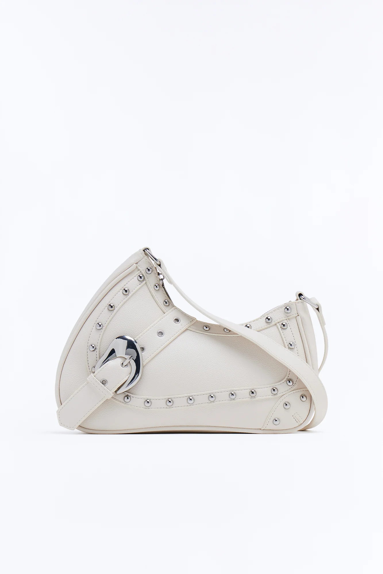 Downtown Brunch Faux Leather Shoulder Bag - Ivory - Image 3