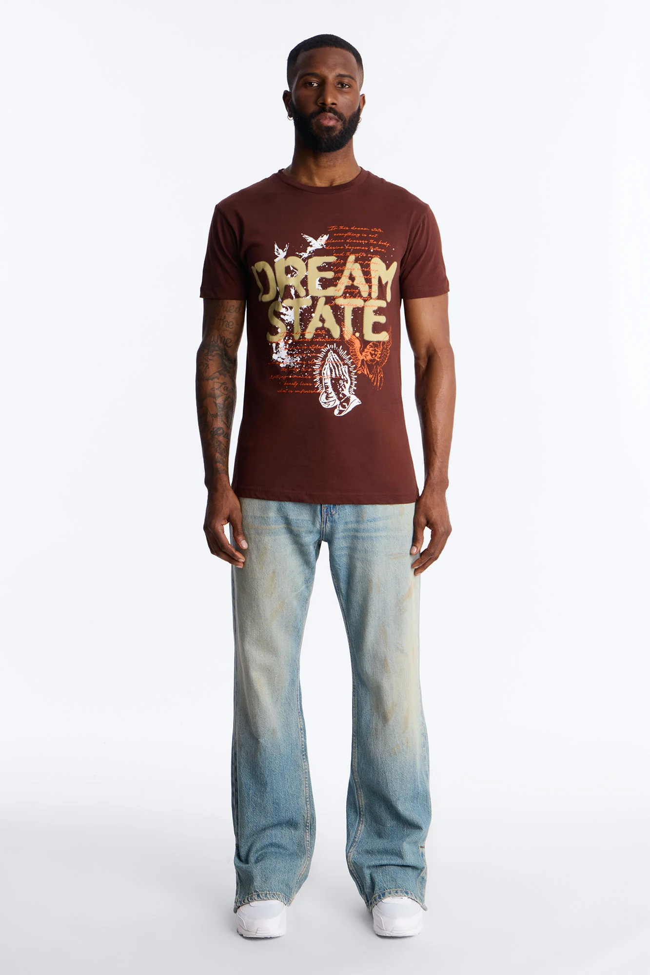 Dream State Of Mind Short Sleeve Tee - Brown