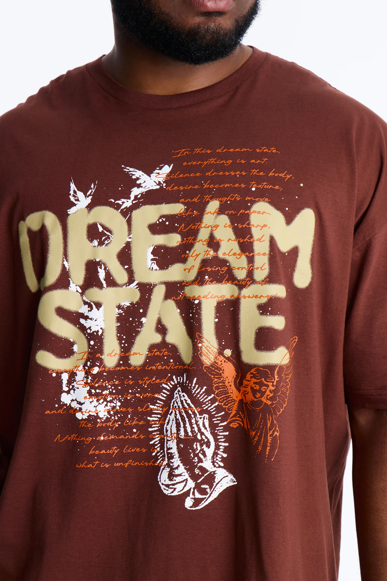 Dream State Of Mind Short Sleeve Tee - Brown - Image 6