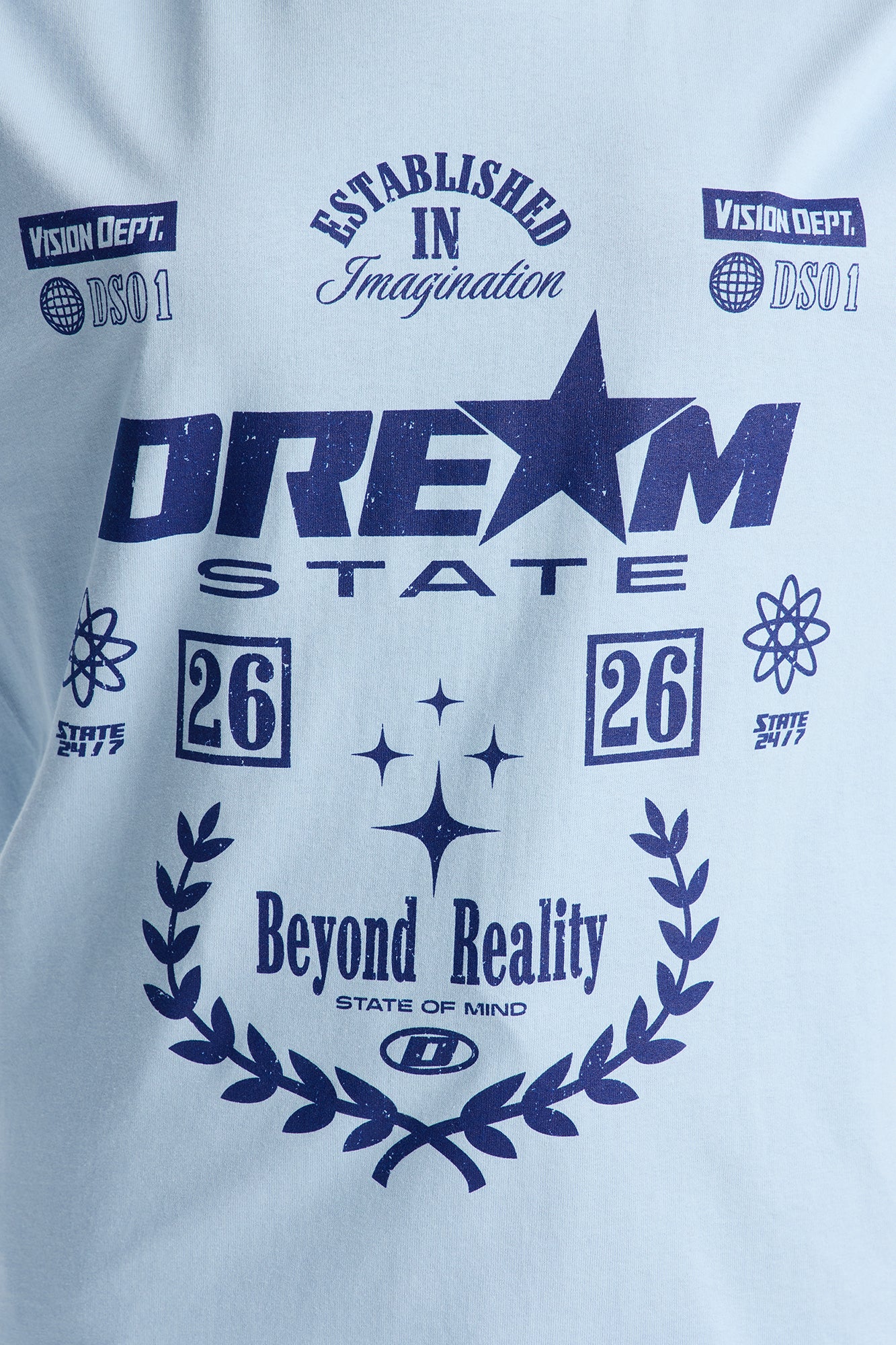 Dream State Race Boxy Tee - Blue - Image 3