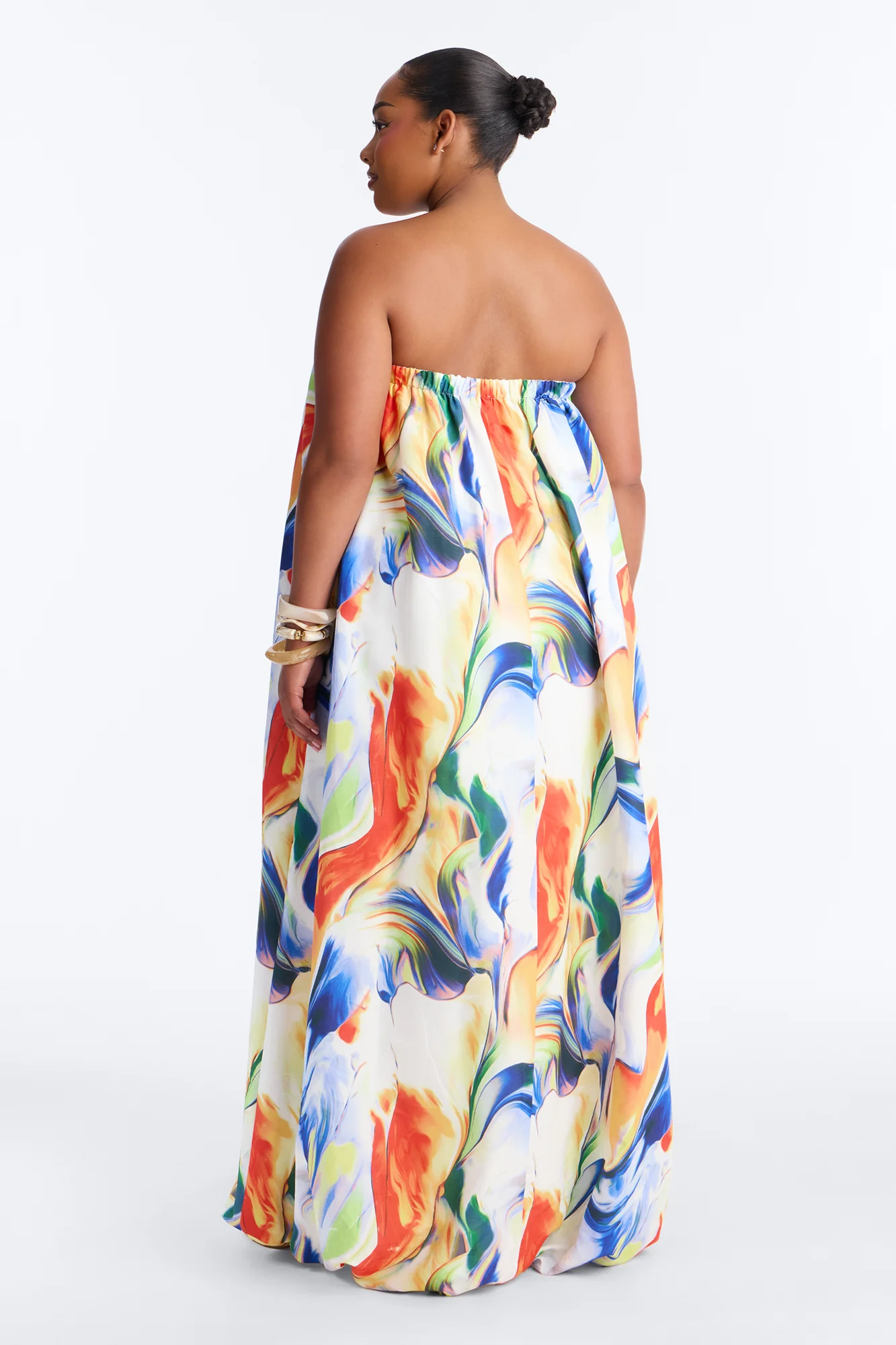 Dreamy Daze Bubble Maxi Dress - Blue/combo - Image 7