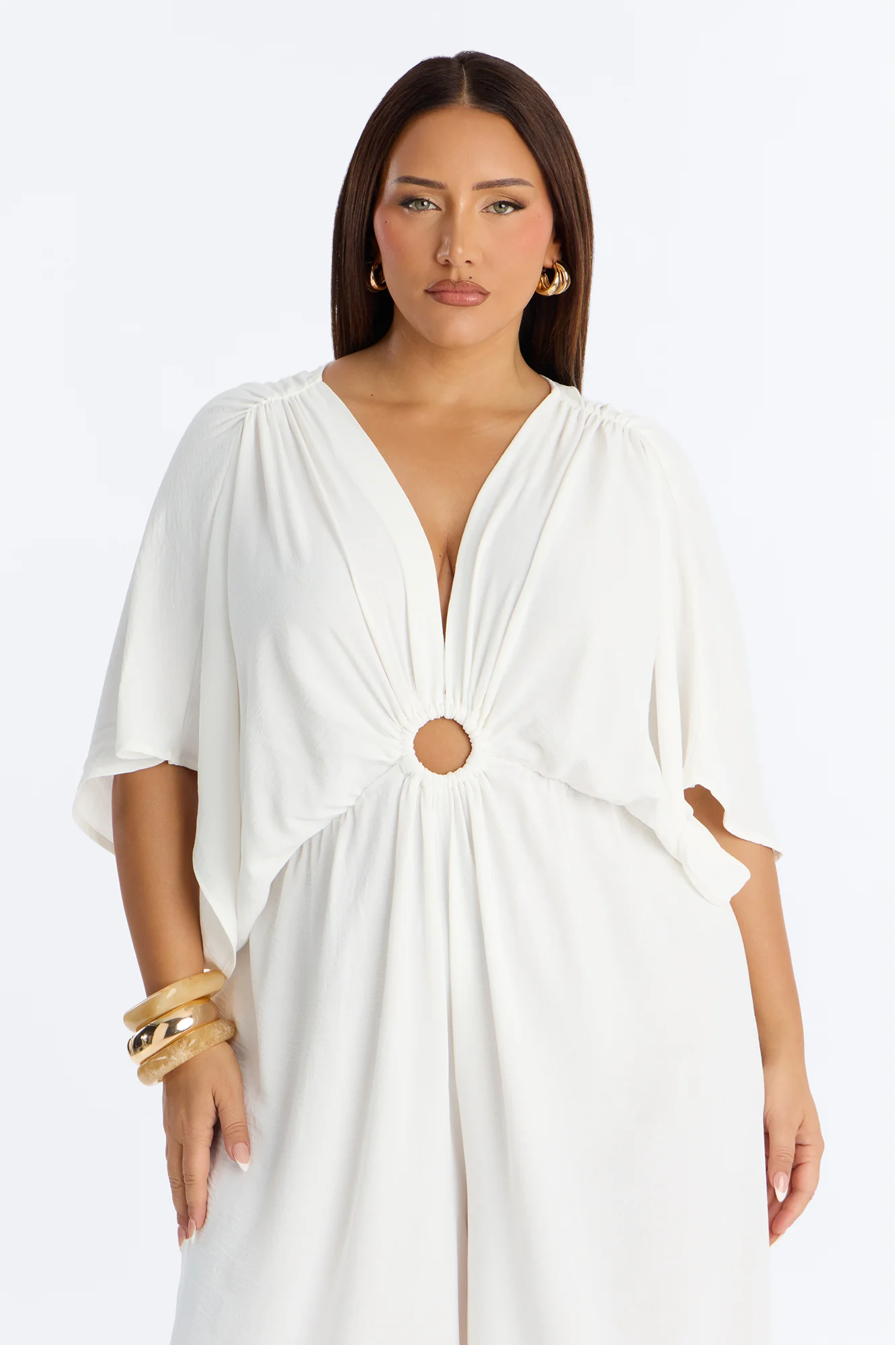 Drift Away Airflow Wide Leg Jumpsuit - White - Image 6