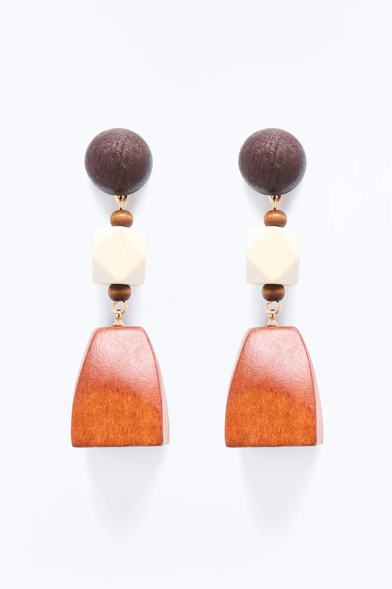 Driftwood Dream Earrings - Brown