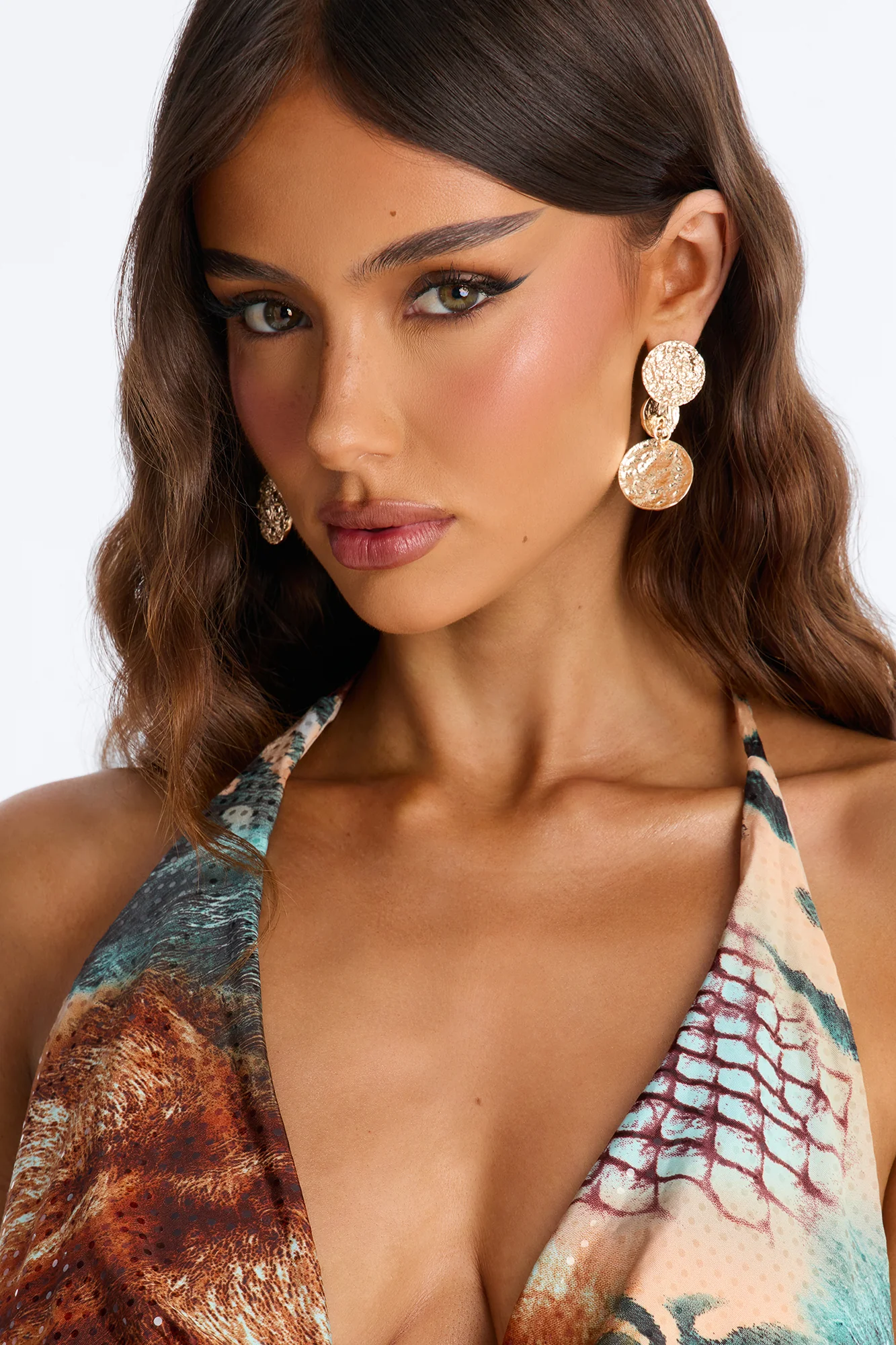 Drop Them Textured Drop Earrings - Gold - Image 2