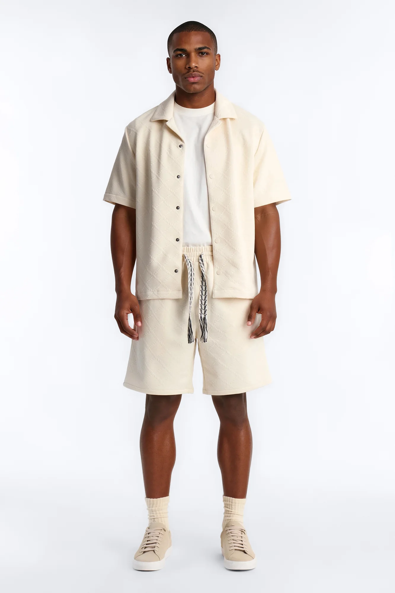 Duke Relaxed Short - Cream - Image 2