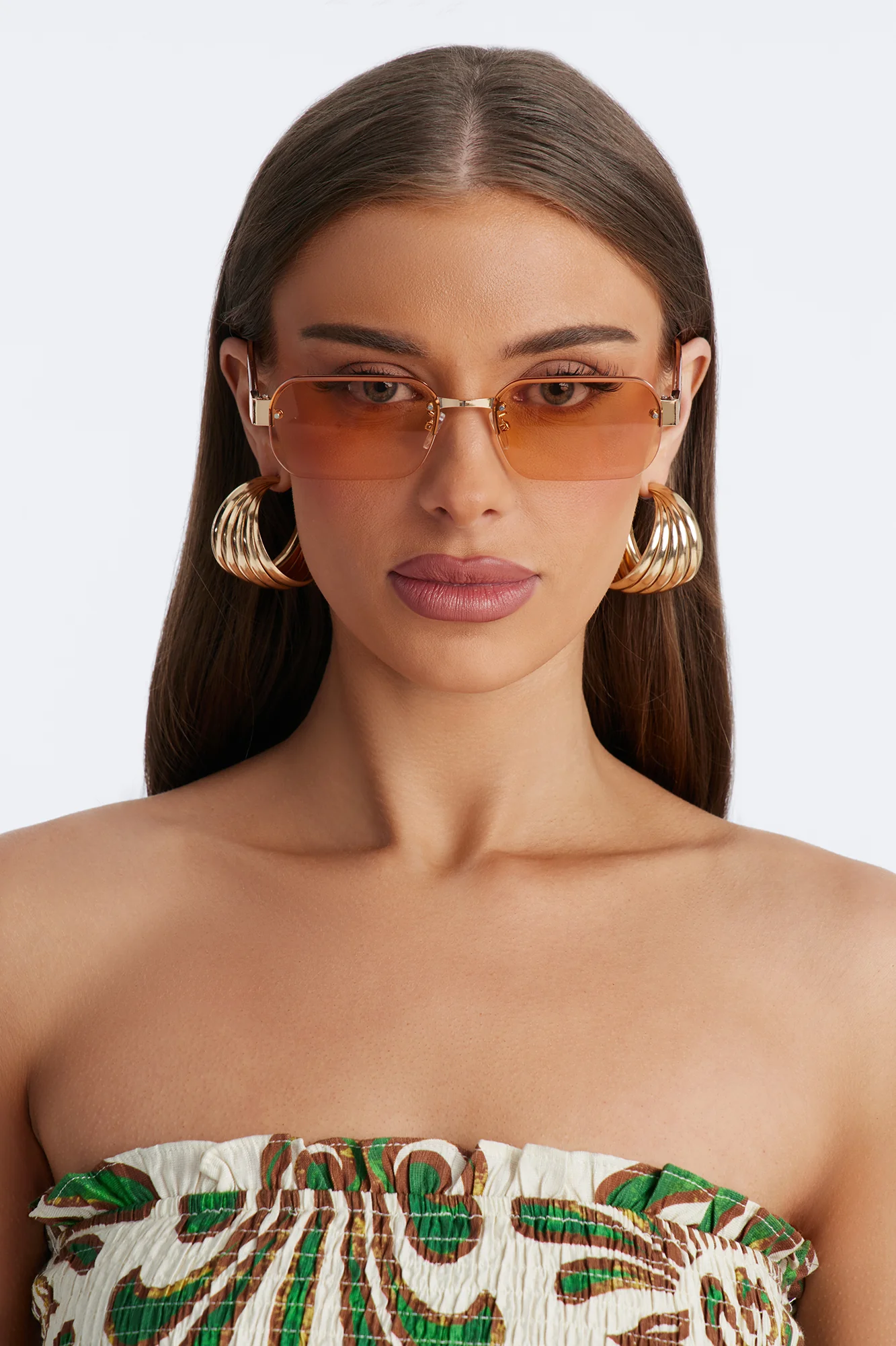 Dusk Till Dawn Square Sunglasses - Gold