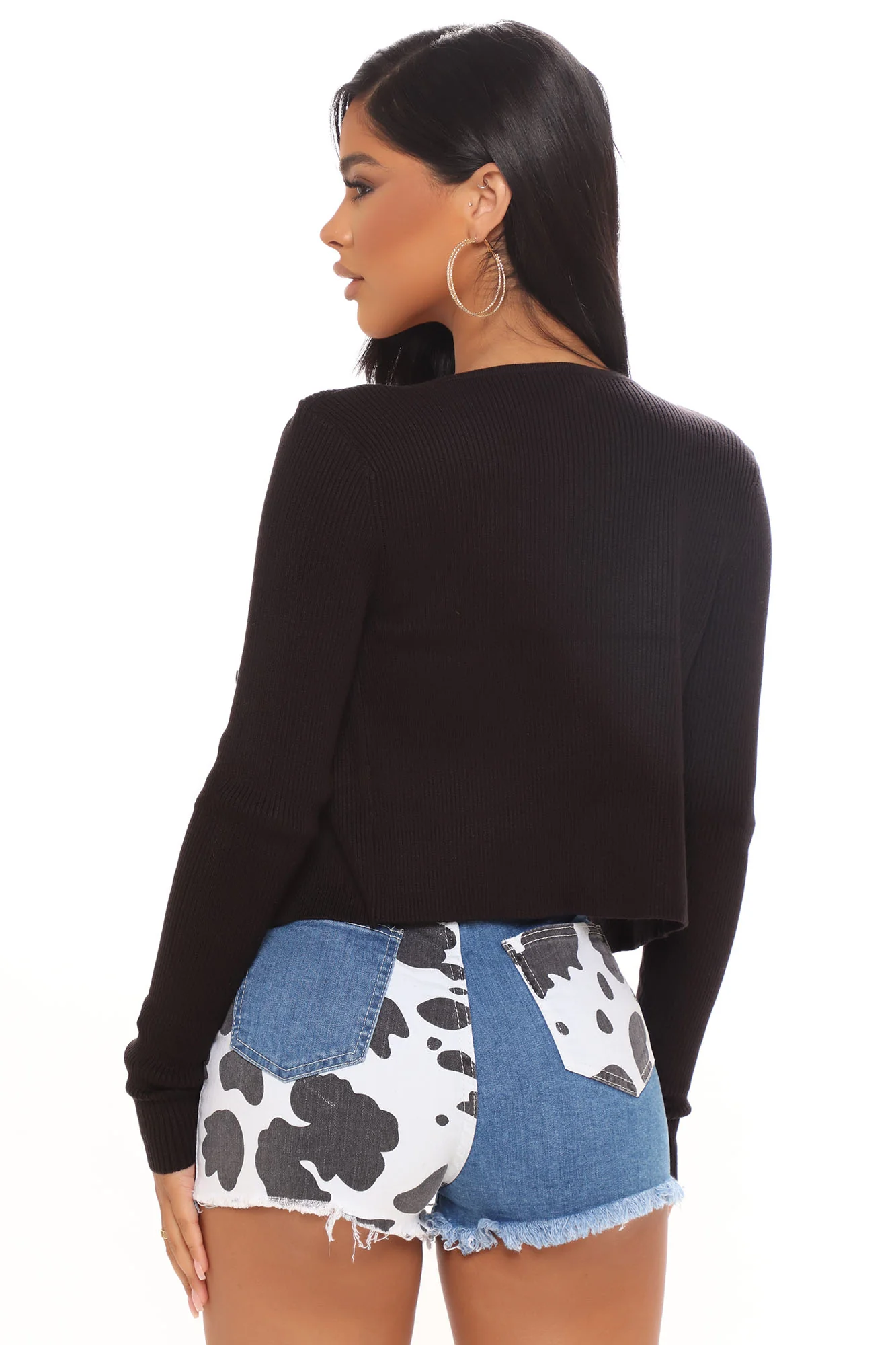 Early Sunsets Sweater Set - Black - Image 3