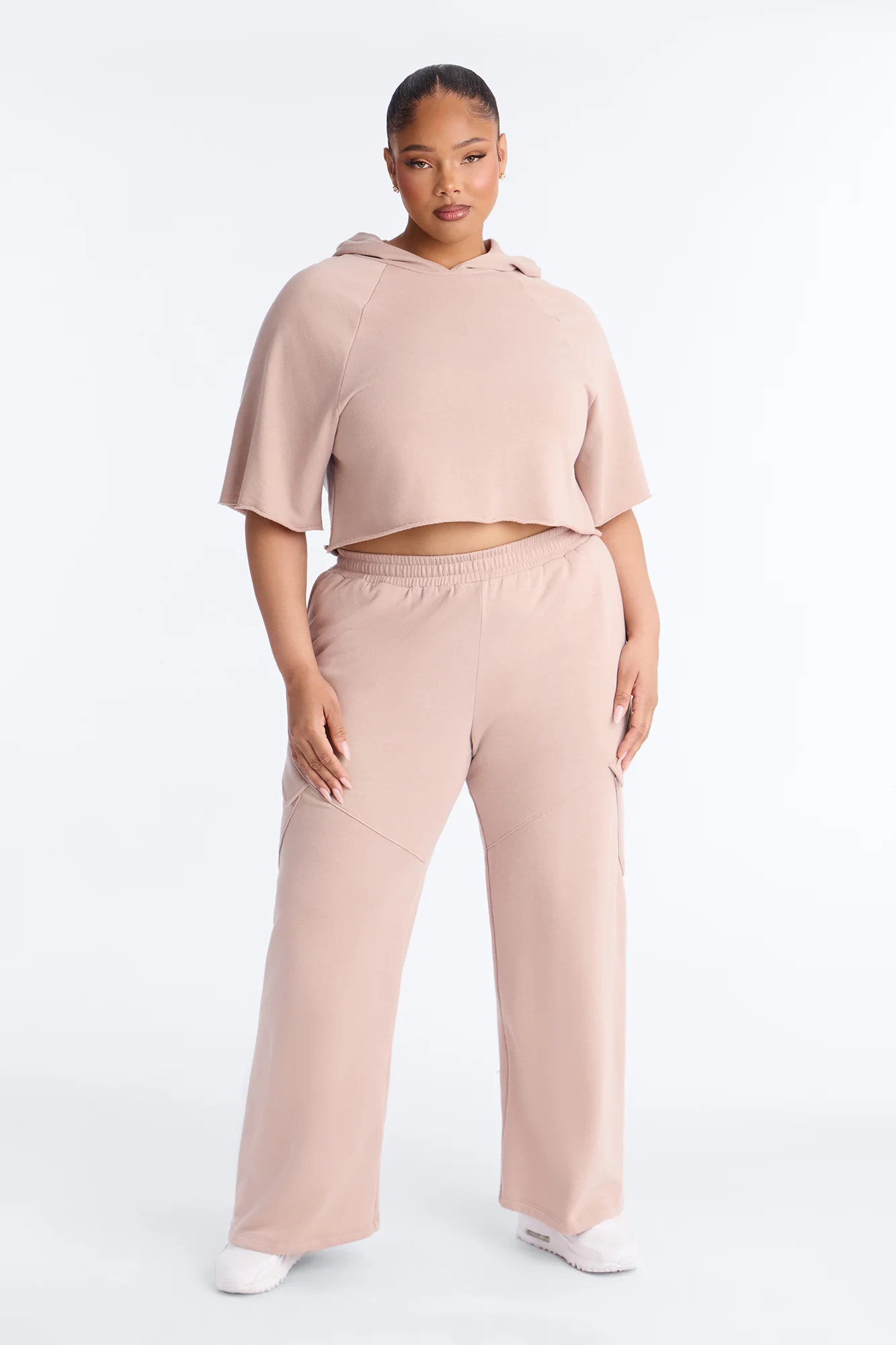 Easy Days French Terry Lounge Top - Taupe - Image 5
