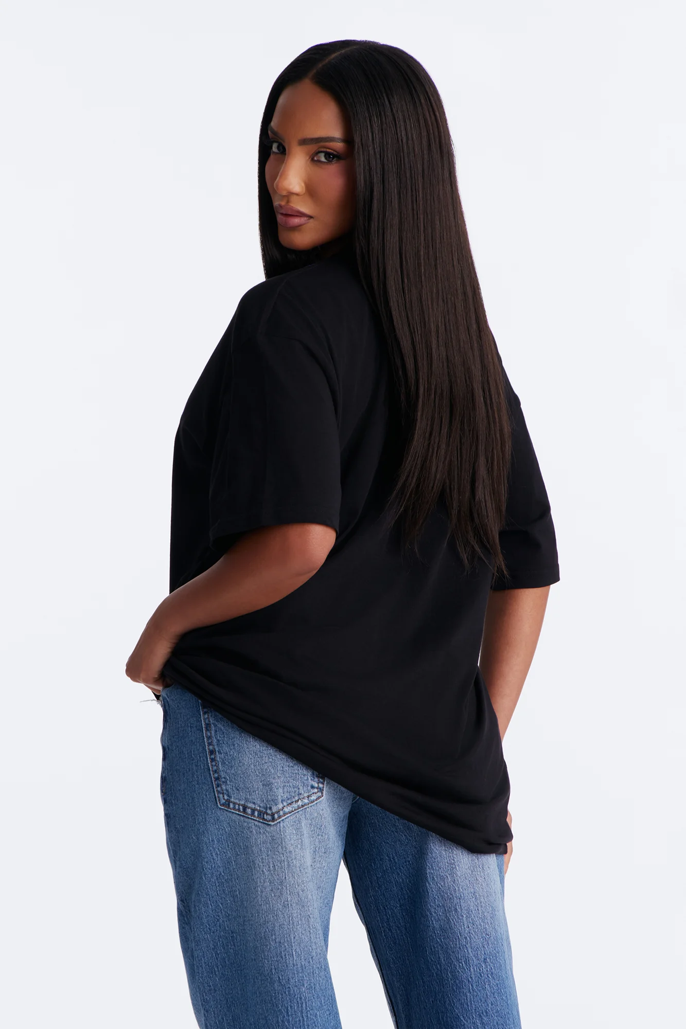Easy Days Oversized T Shirt - Black - Image 4