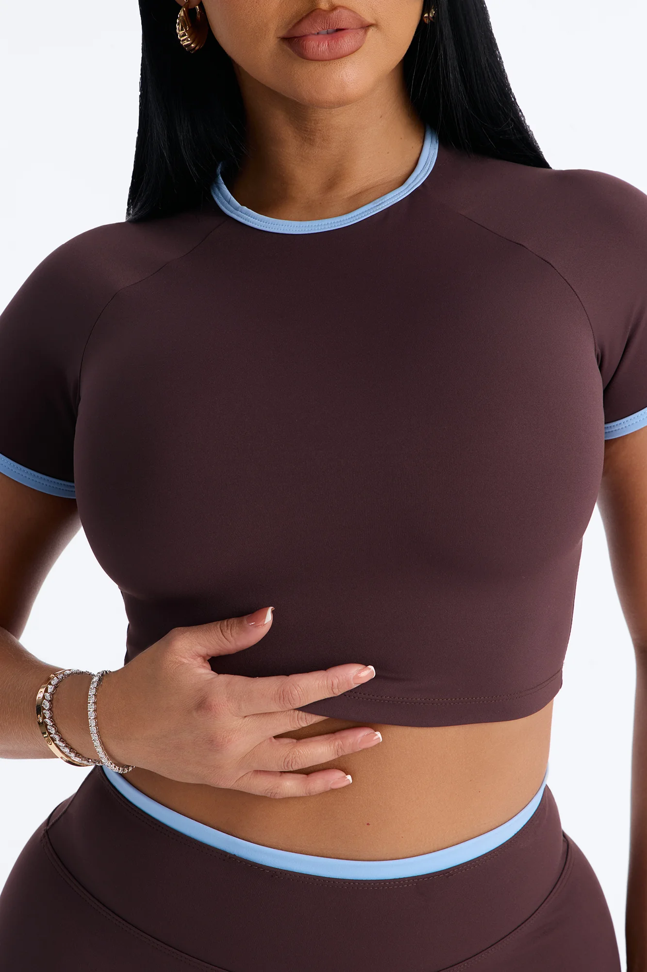 Easy Motion Athletic Short Set - Chocolate - Image 3