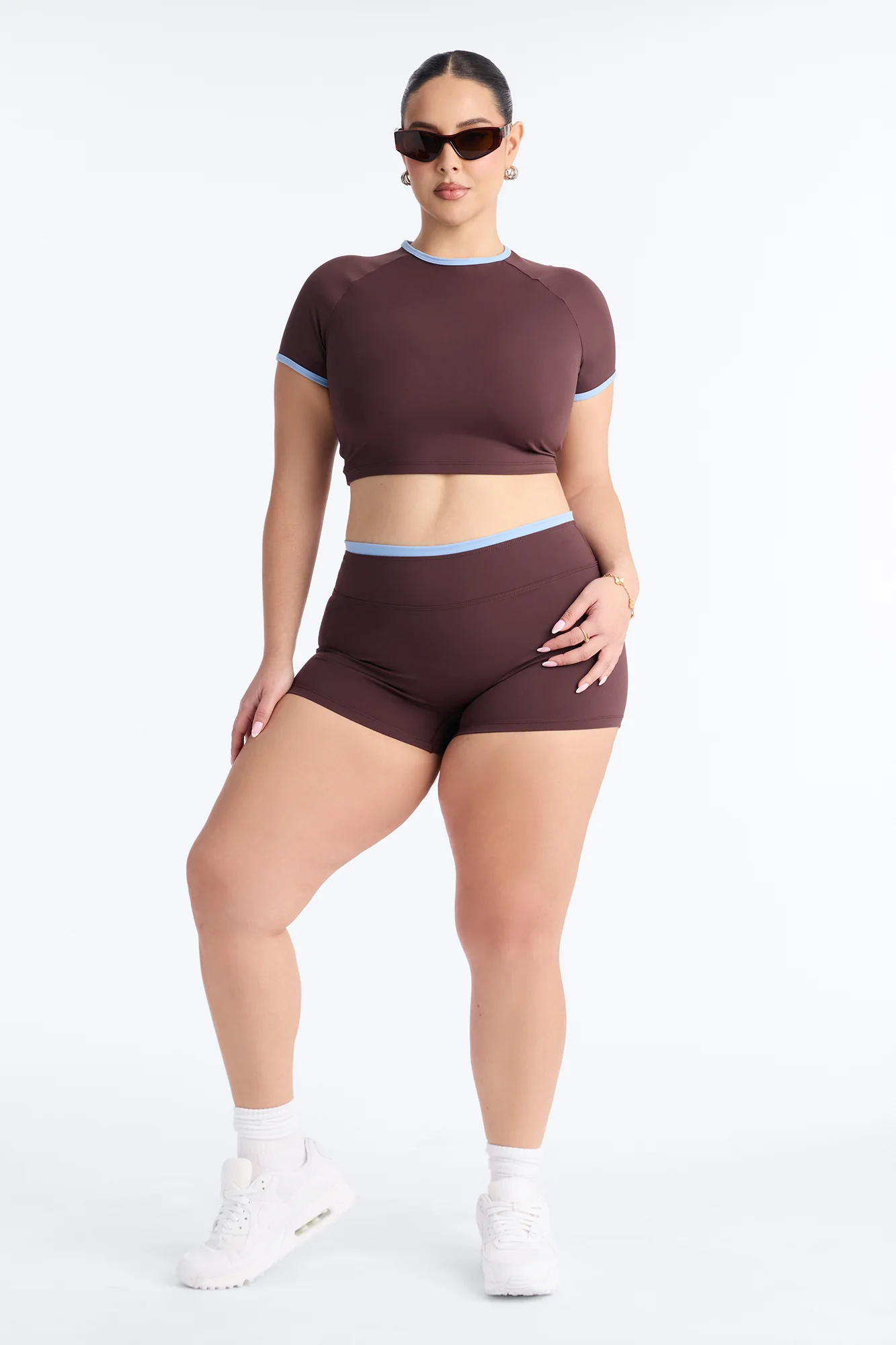 Easy Motion Athletic Short Set - Chocolate - Image 6