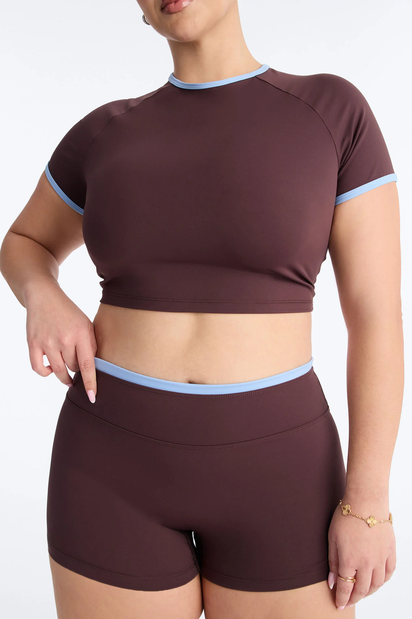 Easy Motion Athletic Short Set - Chocolate - Image 7
