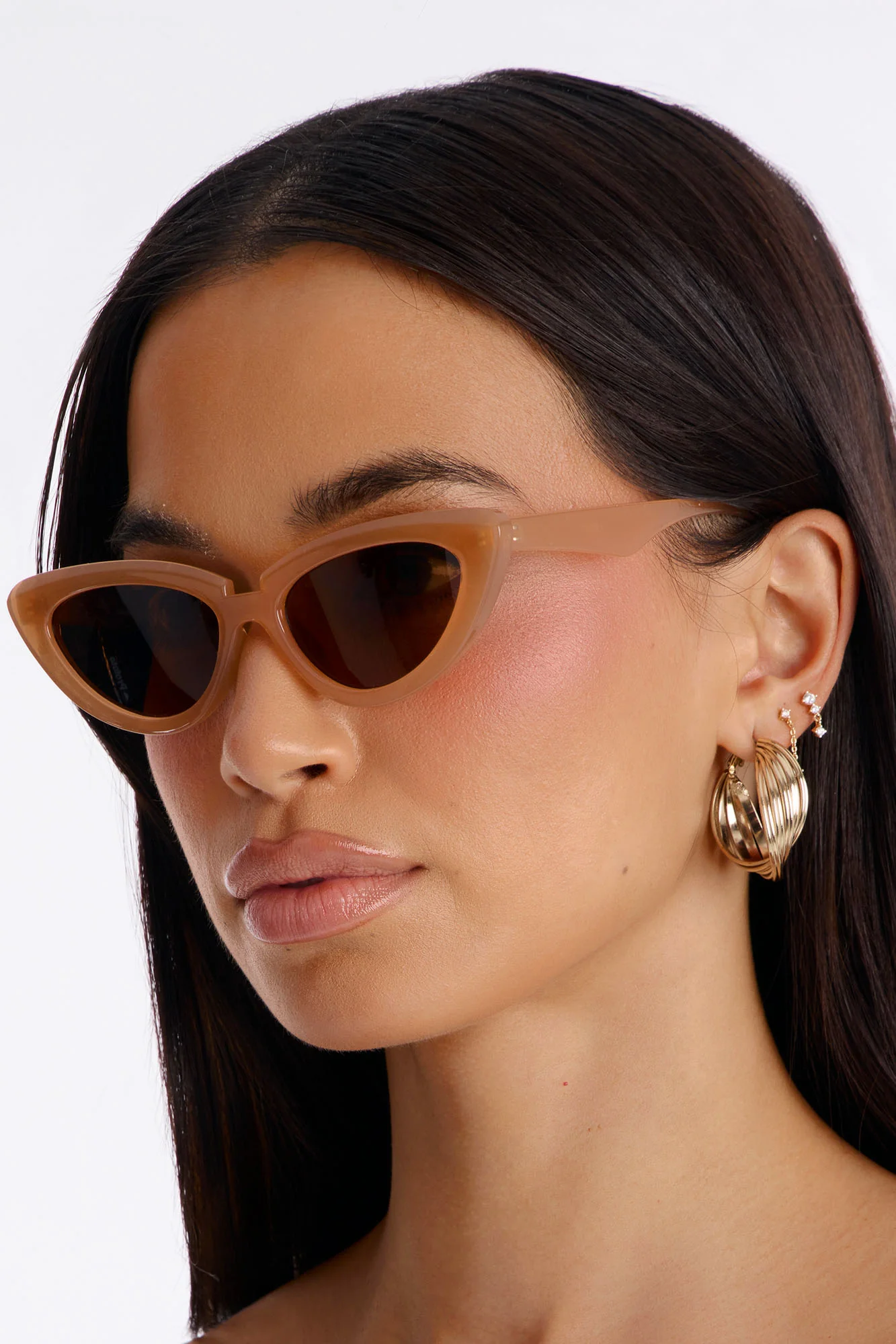 Easy There Sunglasses - Nude