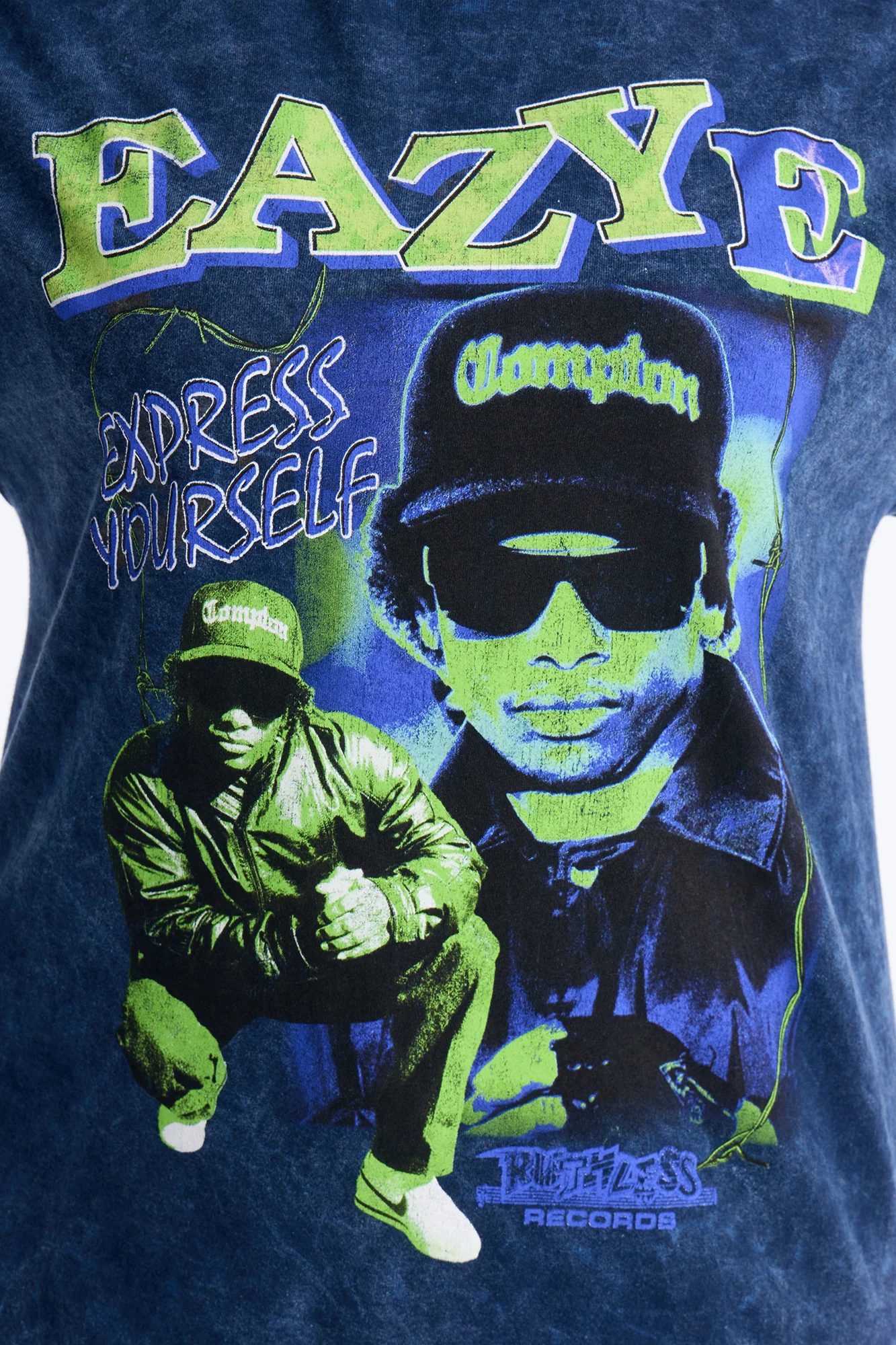 EazyE Navy Washed Oversized Tee - Navy Wash - Image 7