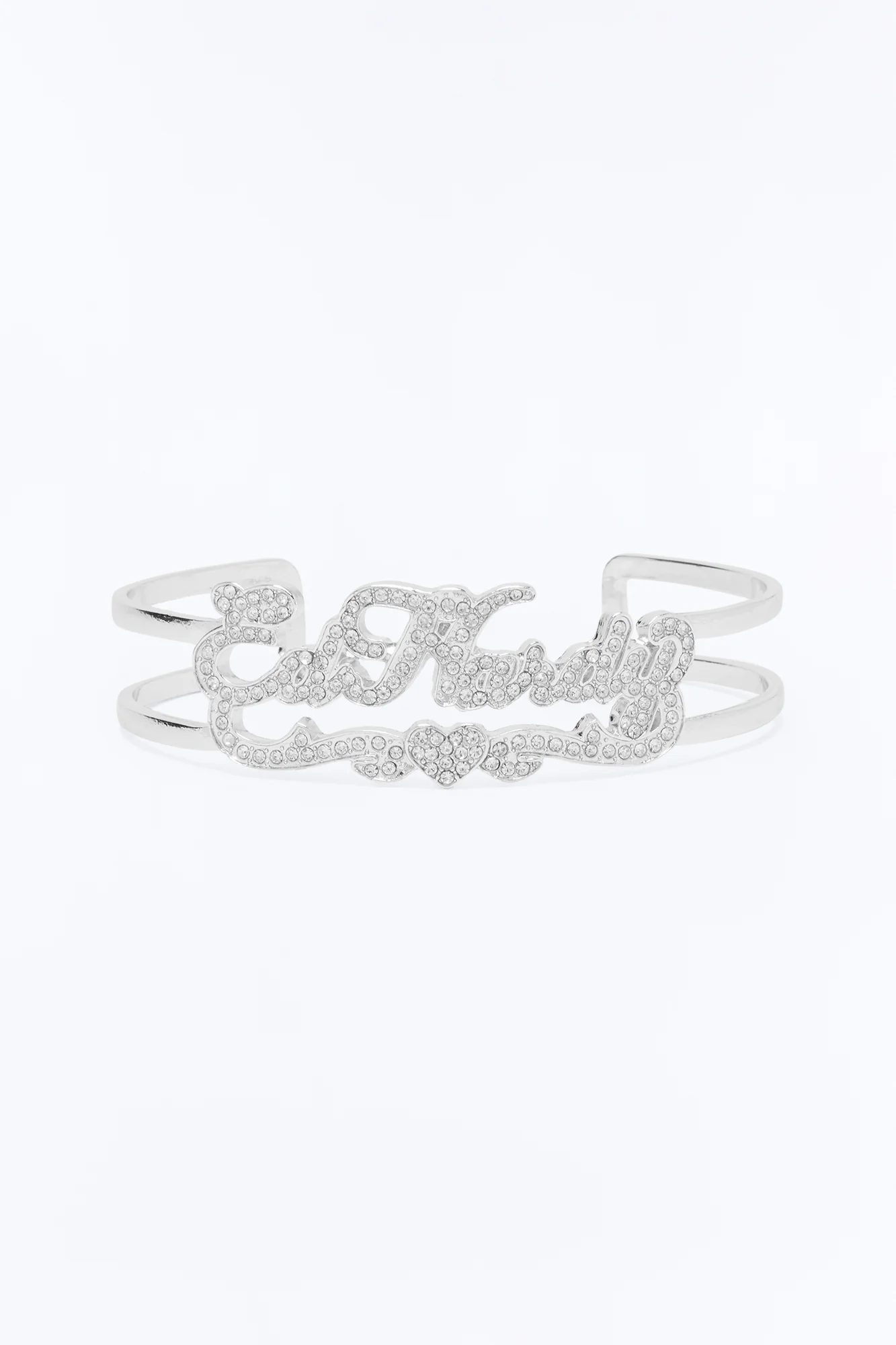 Ed Hardy Heart Bangle Bracelet - Silver - Image 3