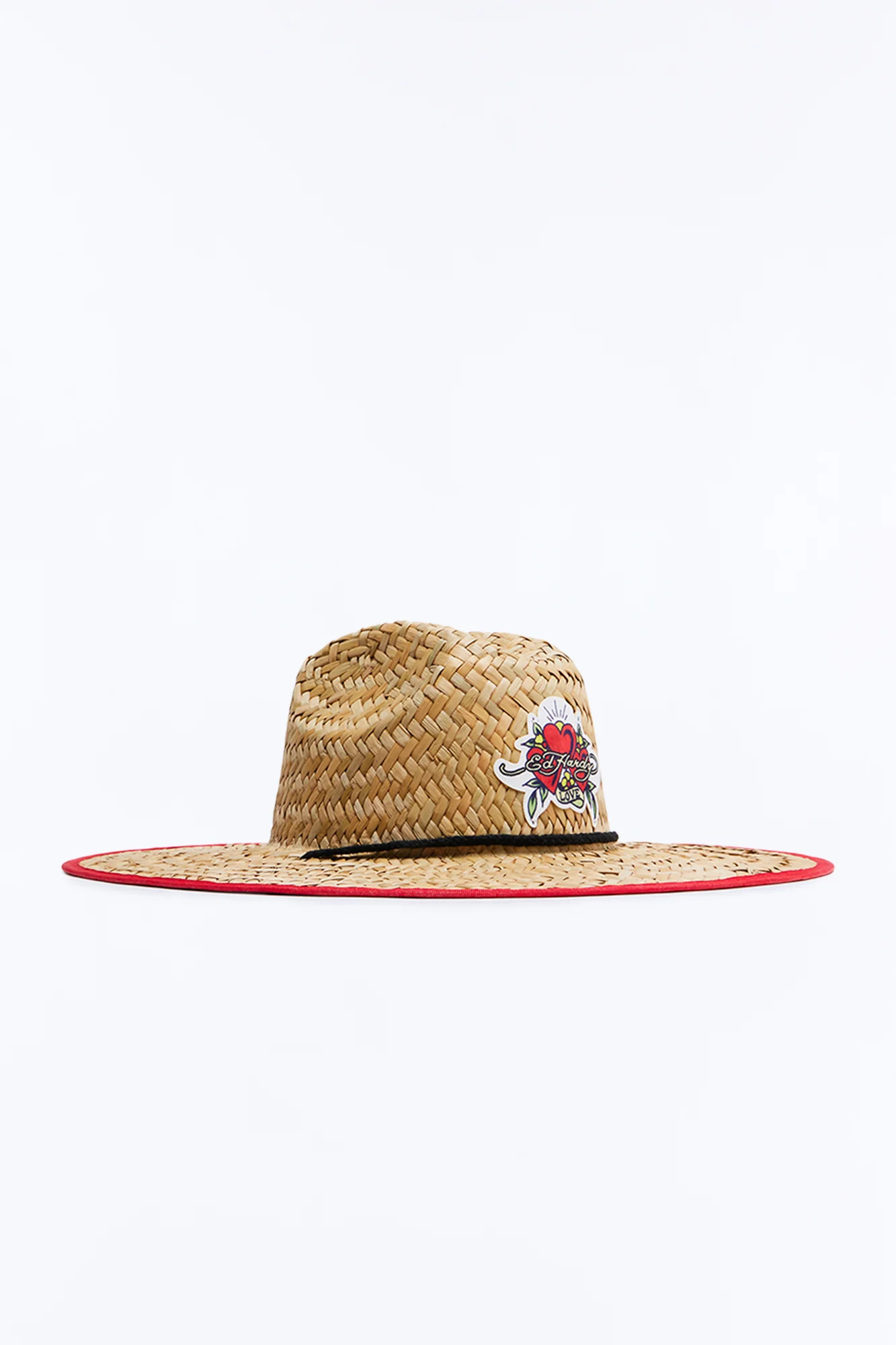 Ed Hardy Love Straw Sun Hat - Natural/Combo