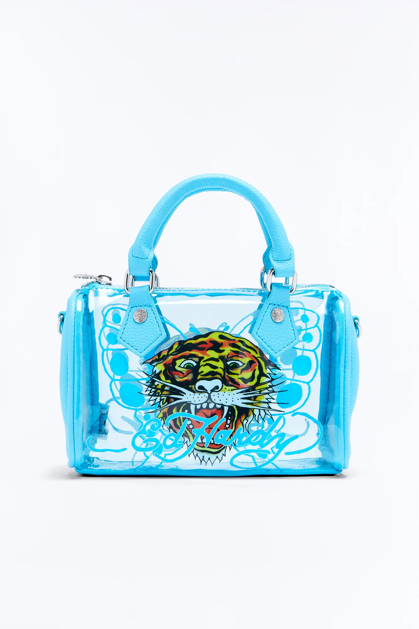 Ed Hardy Roaring Tiger Clear Satchel Bag - Blue/combo - Image 3