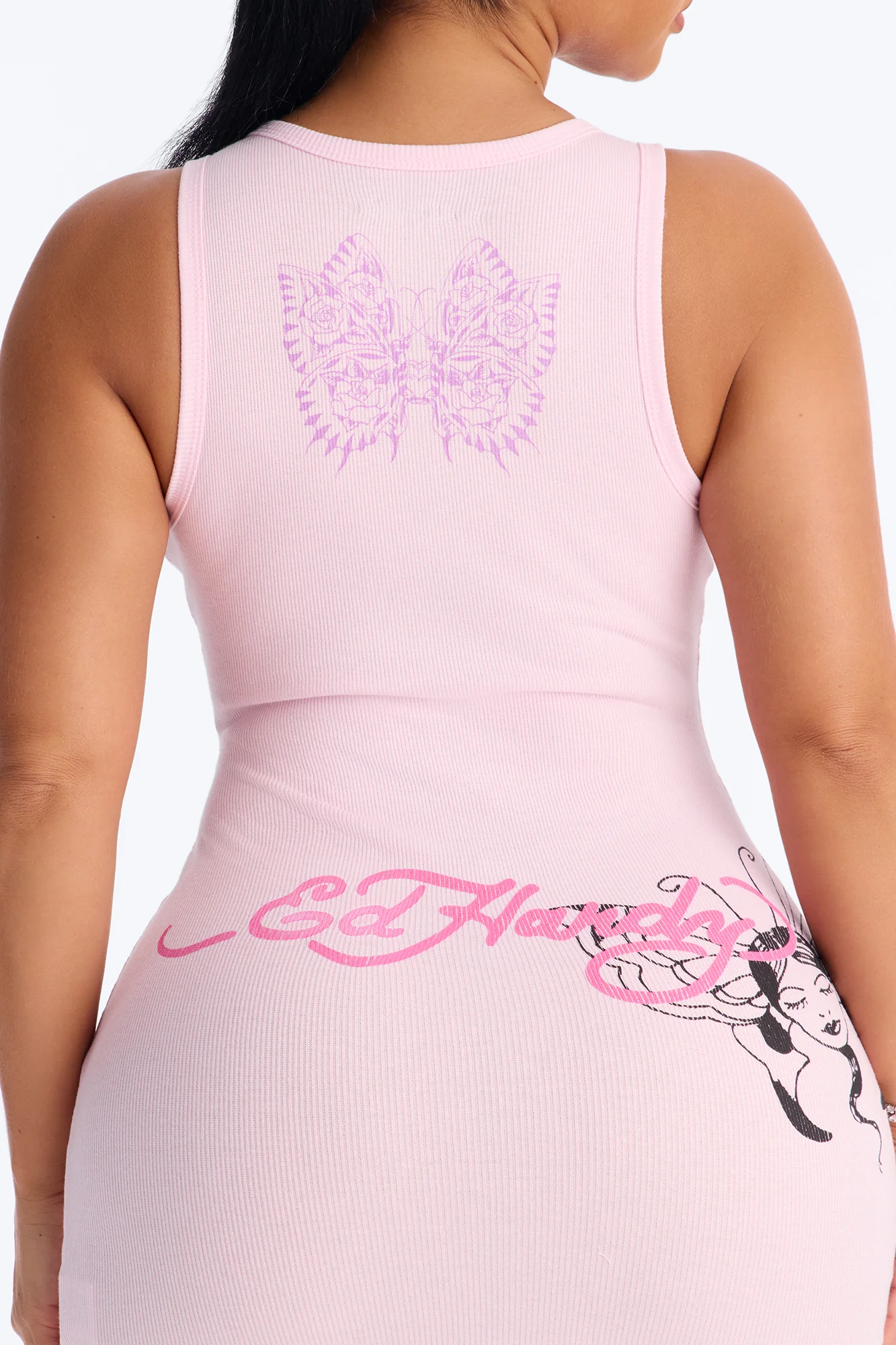 Ed Hardy Wild Woman Tank Mini Dress - Pink - Image 5