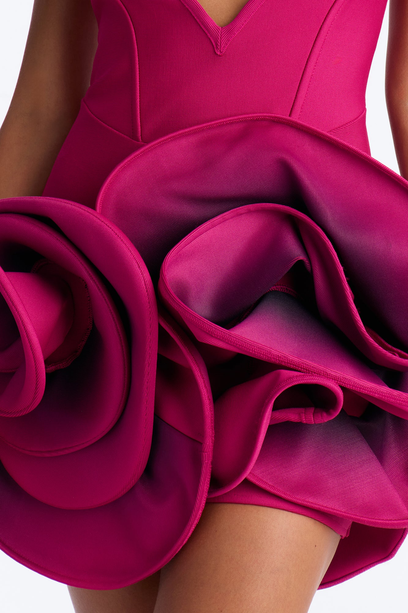 Effortless Beauty Bandage Mini Dress - Magenta - Image 3