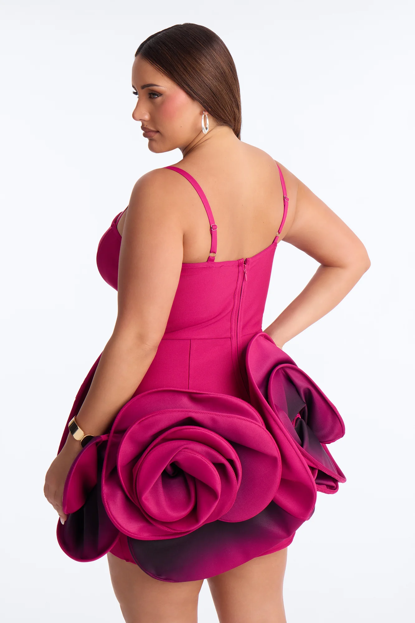 Effortless Beauty Bandage Mini Dress - Magenta - Image 8