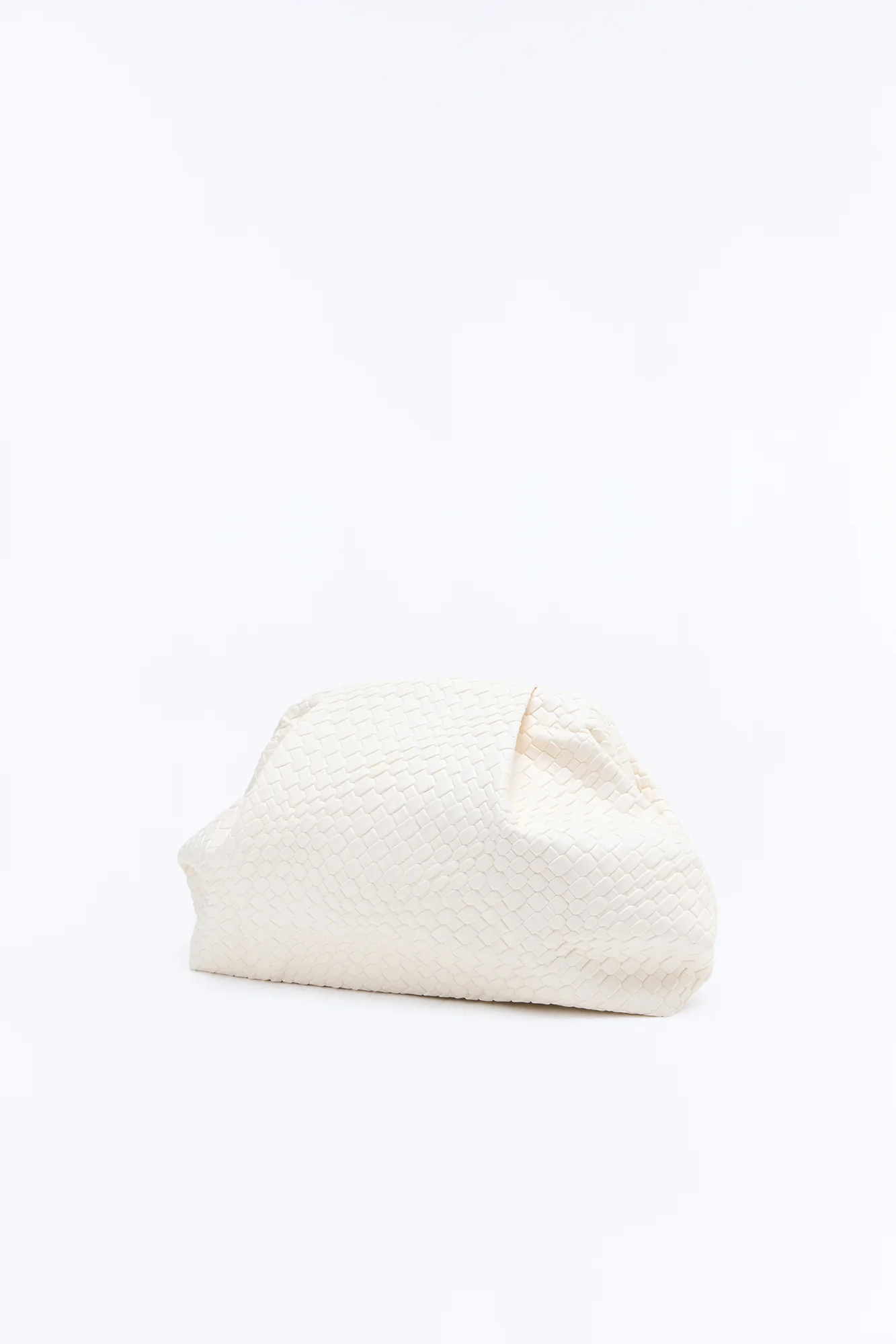 Effortless Touch Faux Leather Clutch - Ivory - Image 2